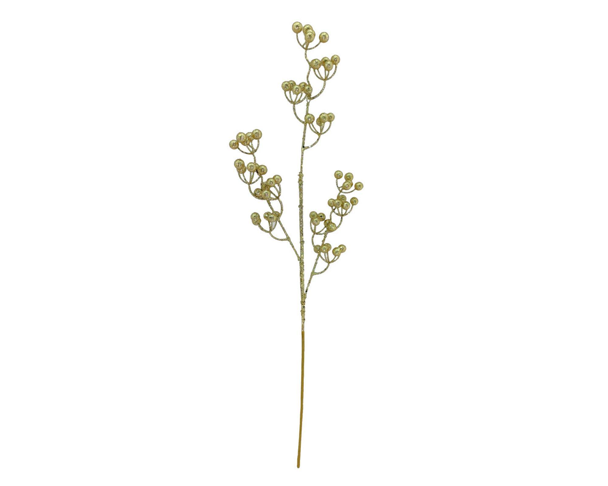 Pick decorativo 72 cm Esferas dorado-0