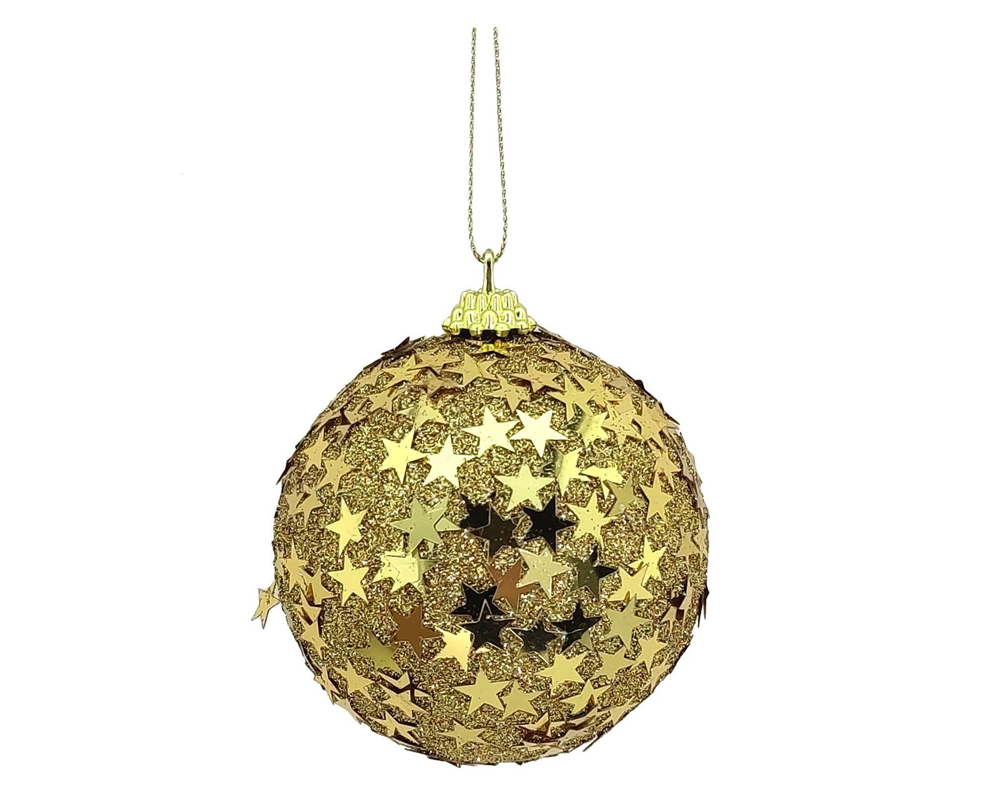 Esfera Brillos dorado-0