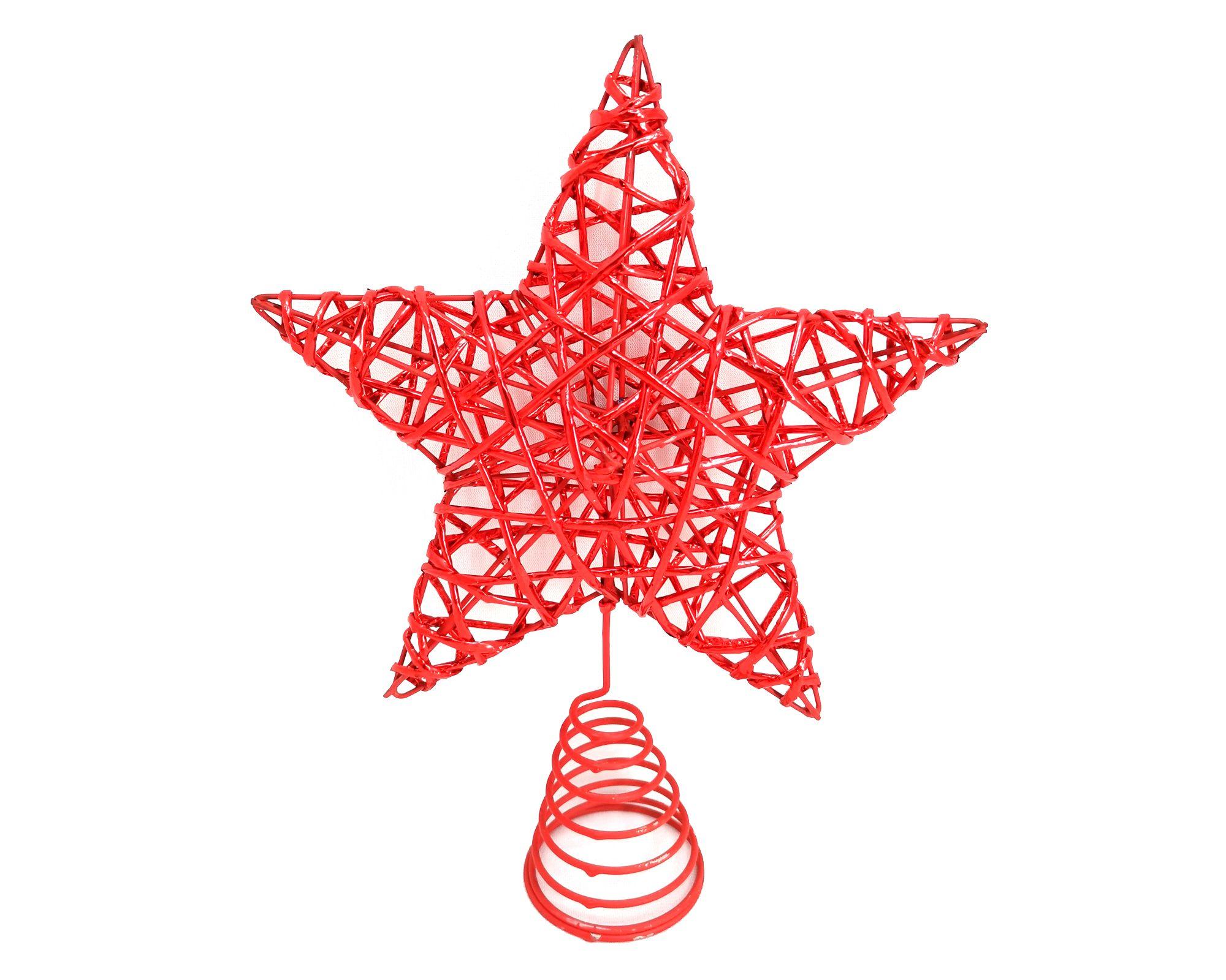 Punta de árbol tradicional rojo-0