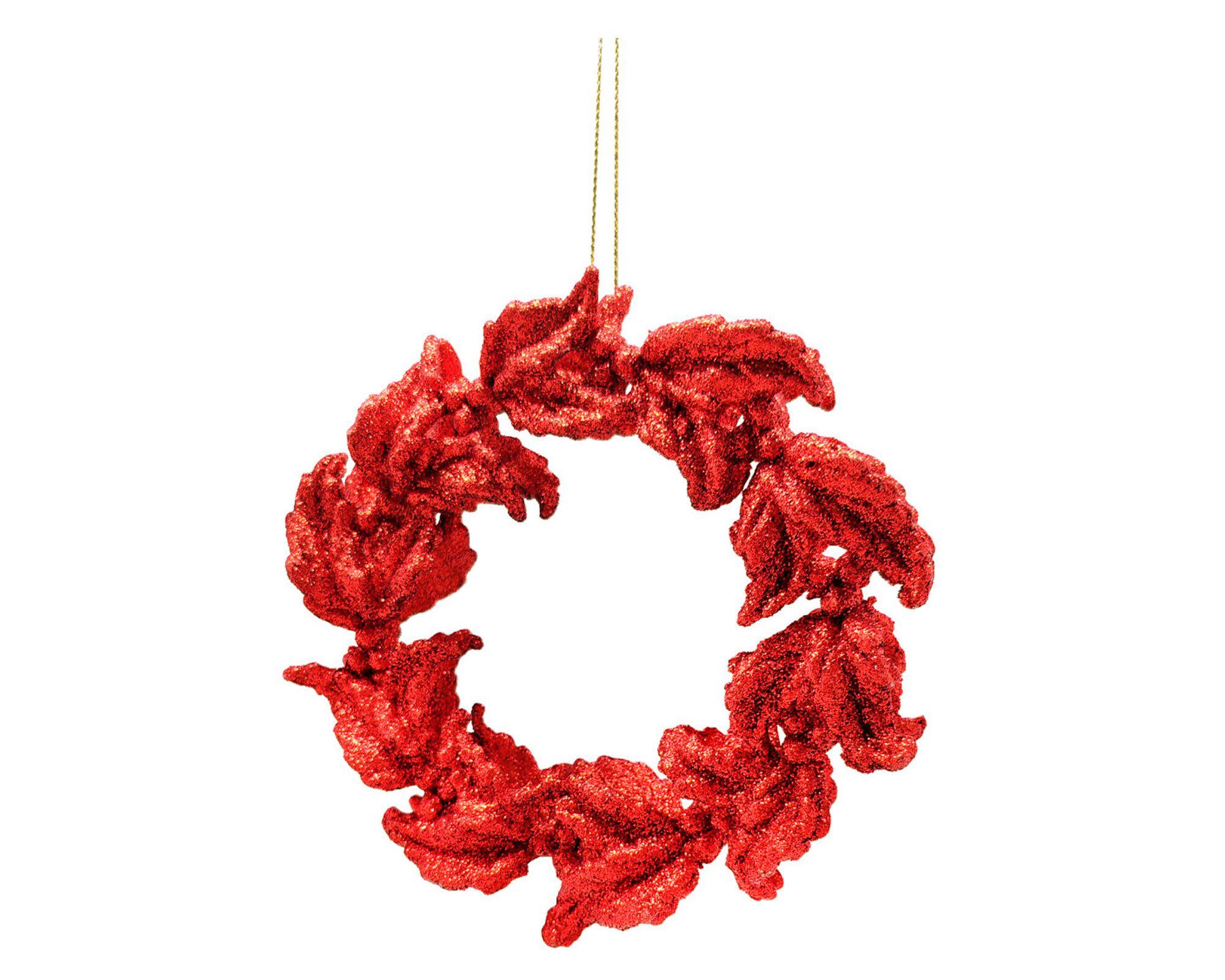 Colgante Corona Tradicional rojo-0