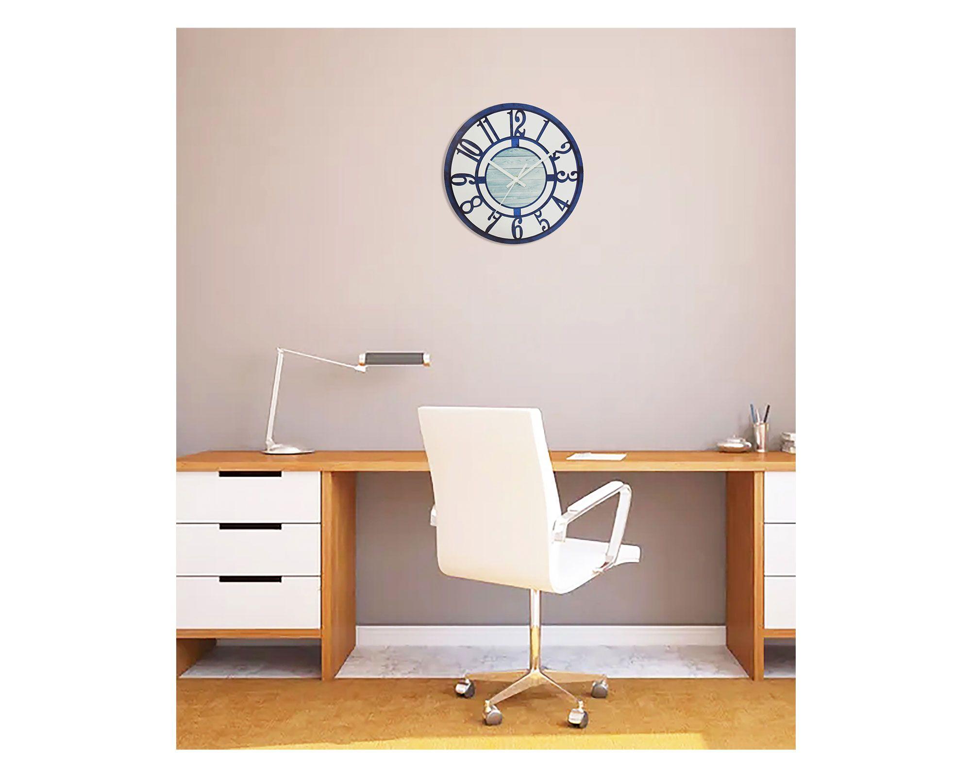 Reloj pared número celestes blanco-1