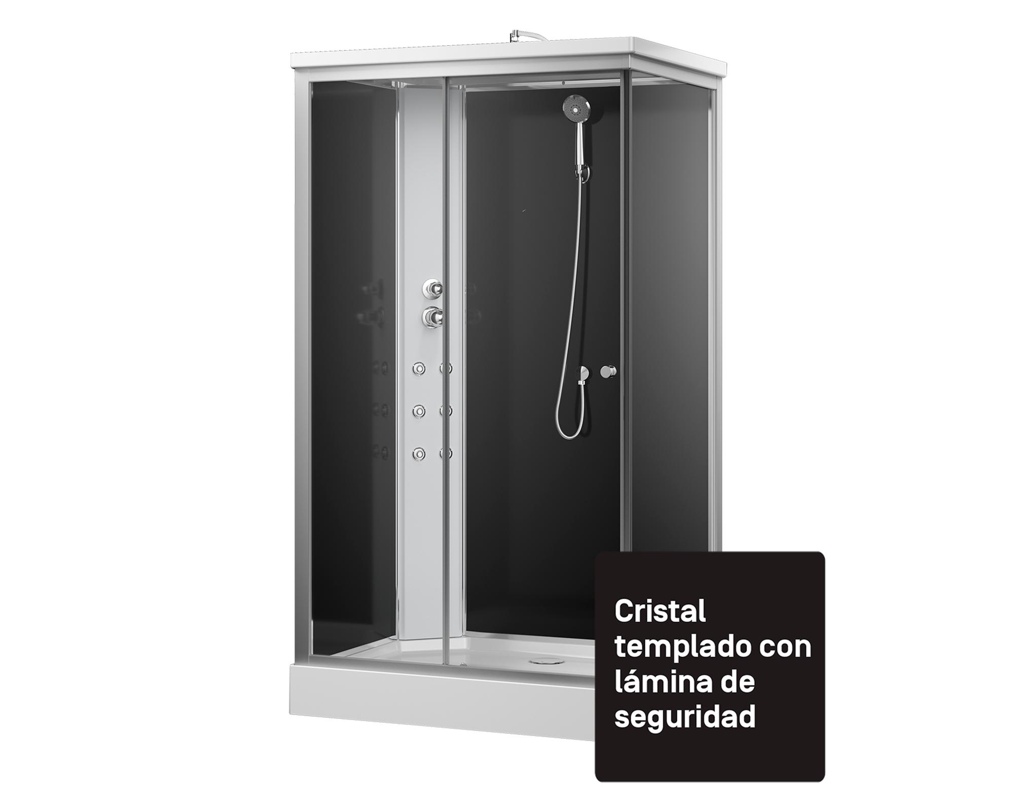Cabina ducha recta 6 Jets 213x120x90 cm-0
