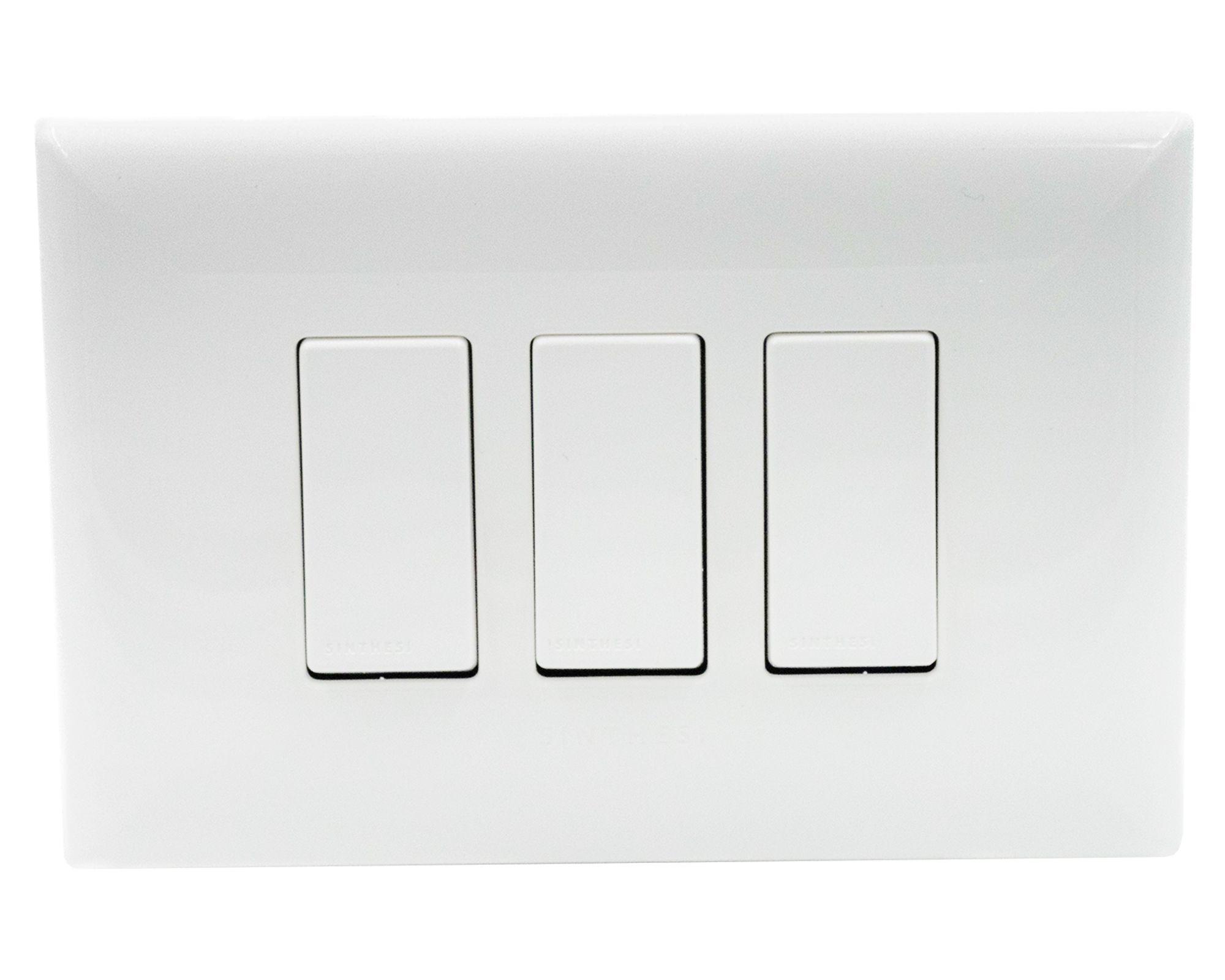 Placa armada 9/32 triple S17 16A 4000W blanco-0