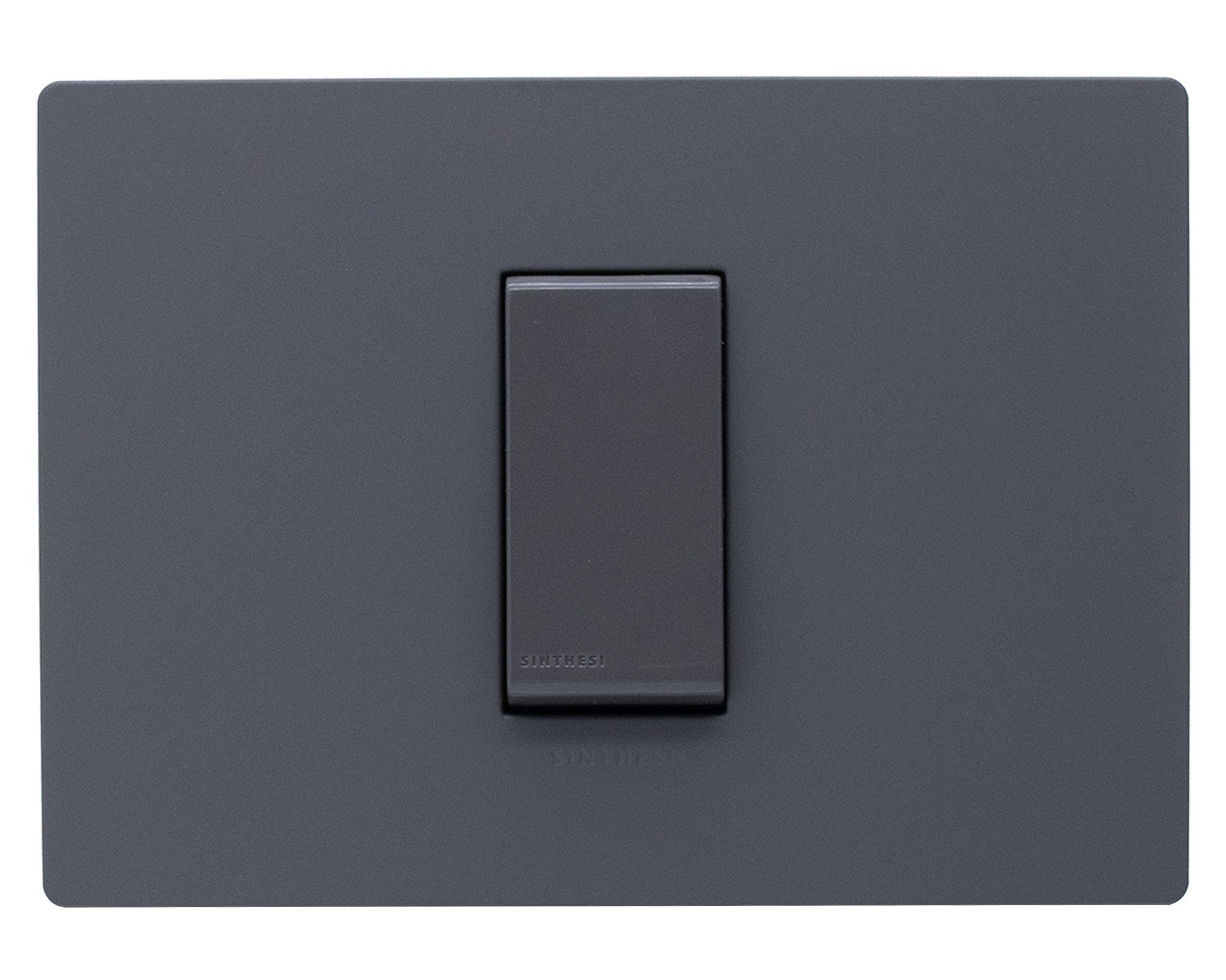 Pulsador placa armada Línea S32 grey mate-0