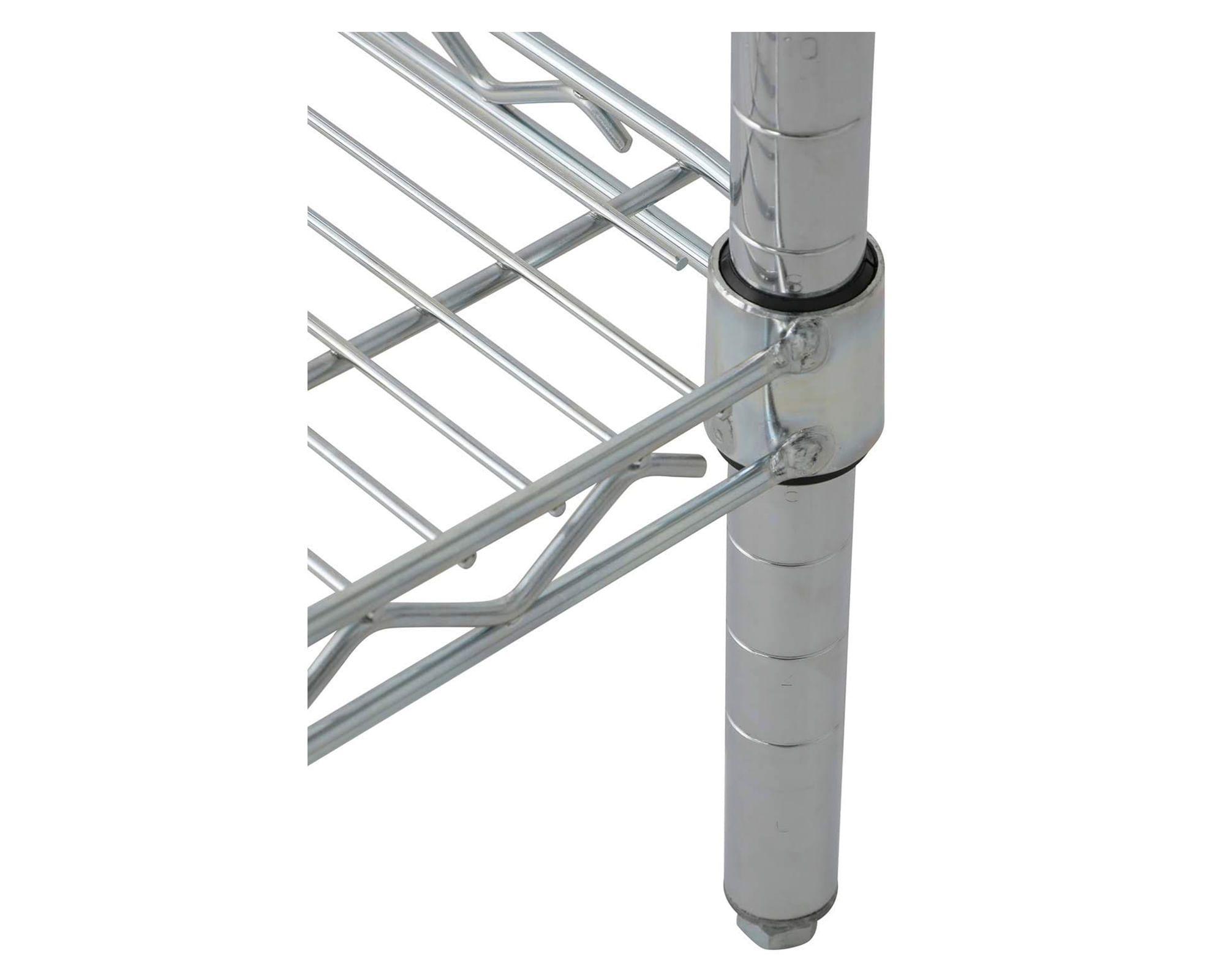 Estante acero cromado 3 repisas OLYC183633-3-4