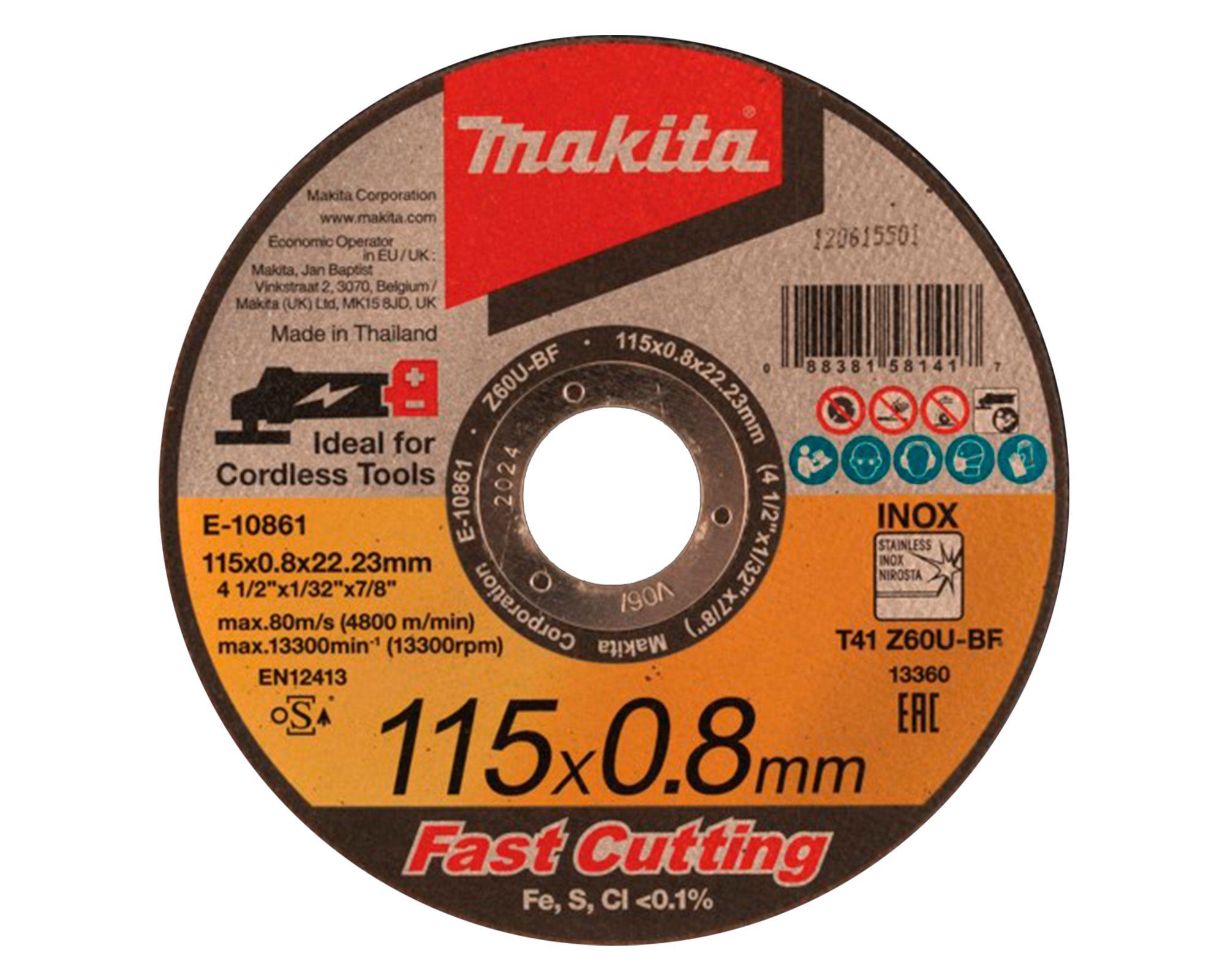 Disco de corte acero inoxidable 4 1/2''-1