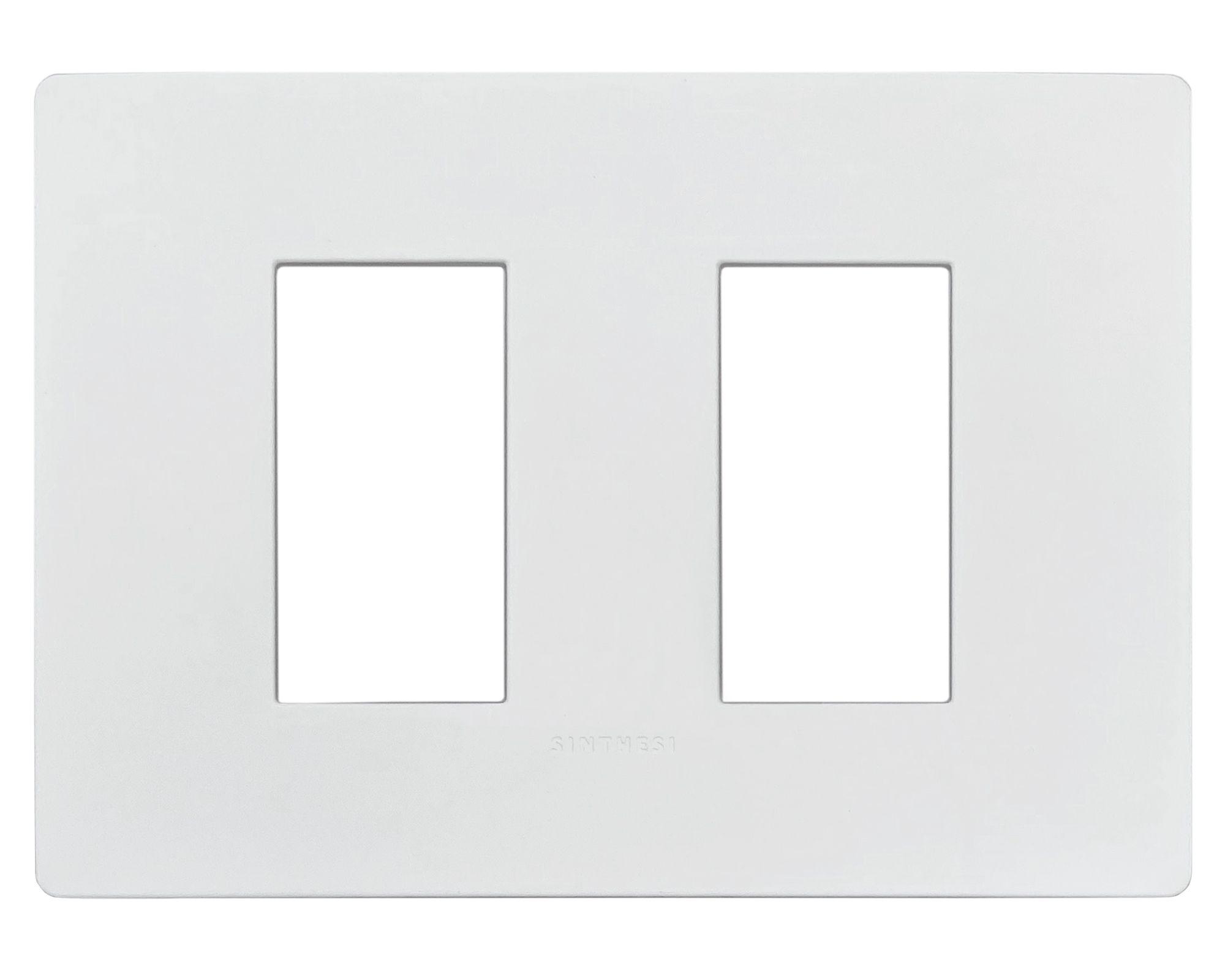 Tapa doble S33 blanco mate-0