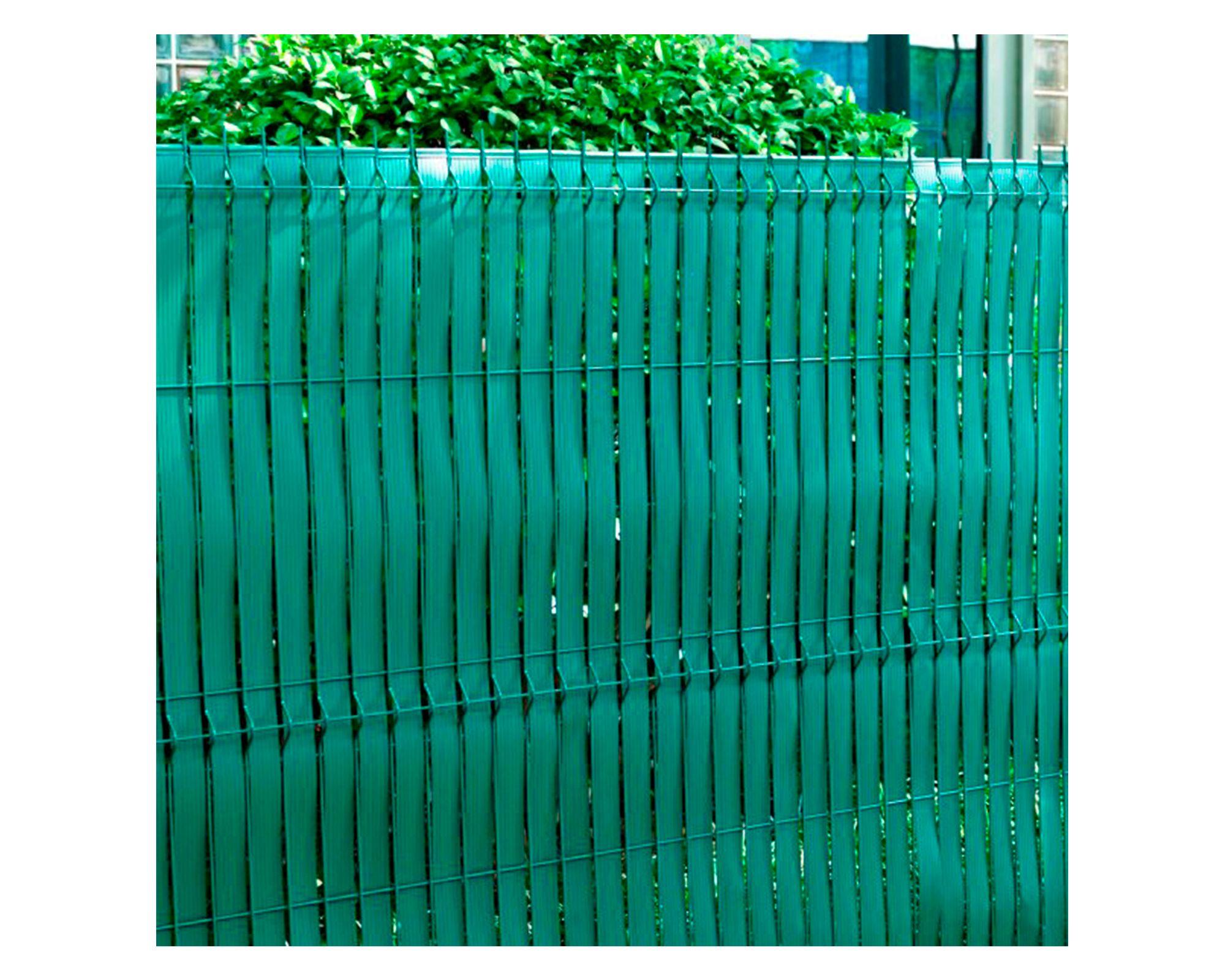 Cinta de privacidad 3 m2 + 100 clips verde-2