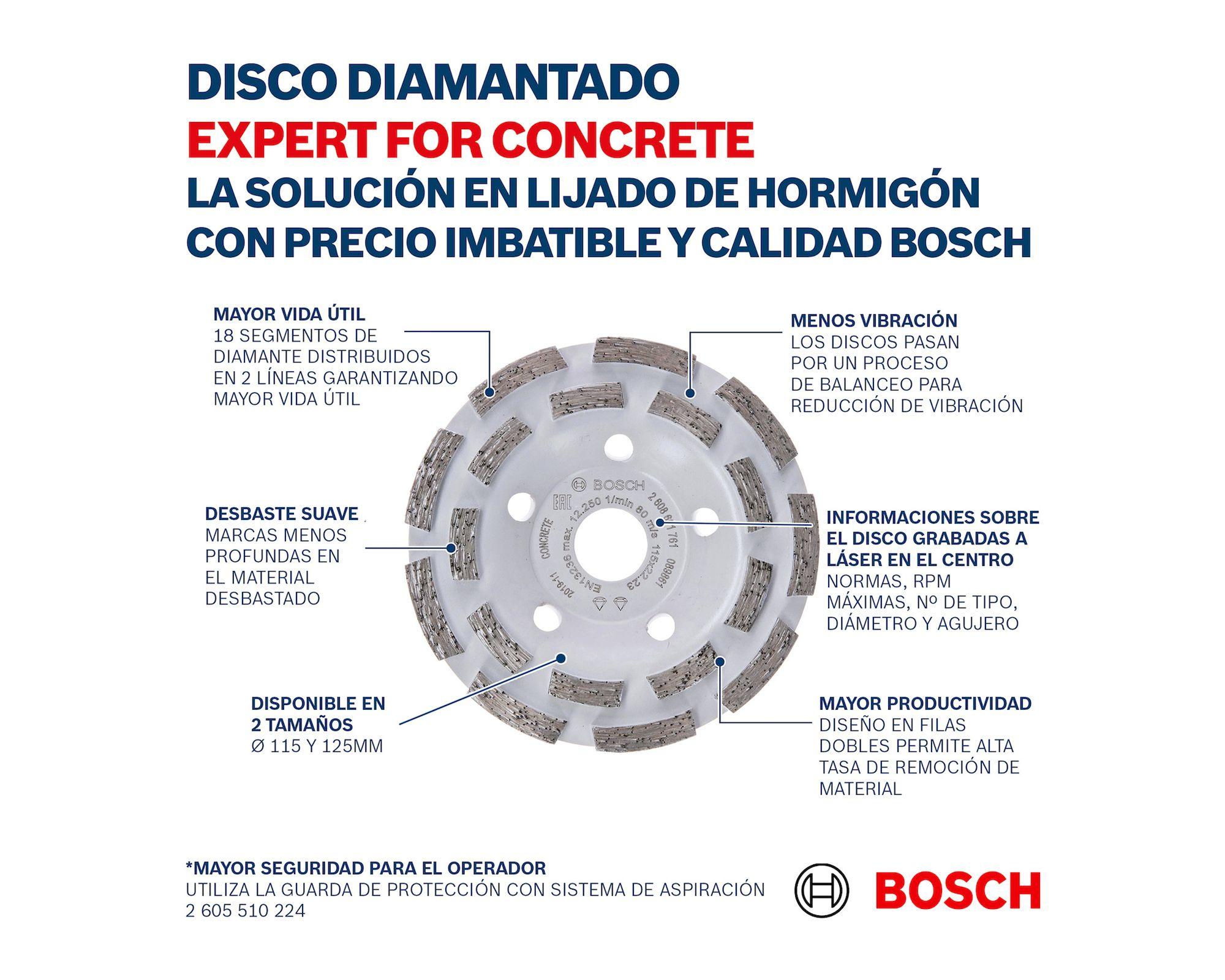 Copa diamantada segmentado Expert for Concrete 115x22.23x5 mm-2