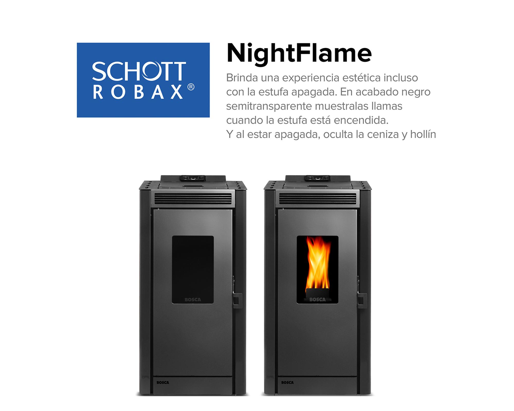 Calefactor pellet 9.1 kW Black Vision 02304 negro-3