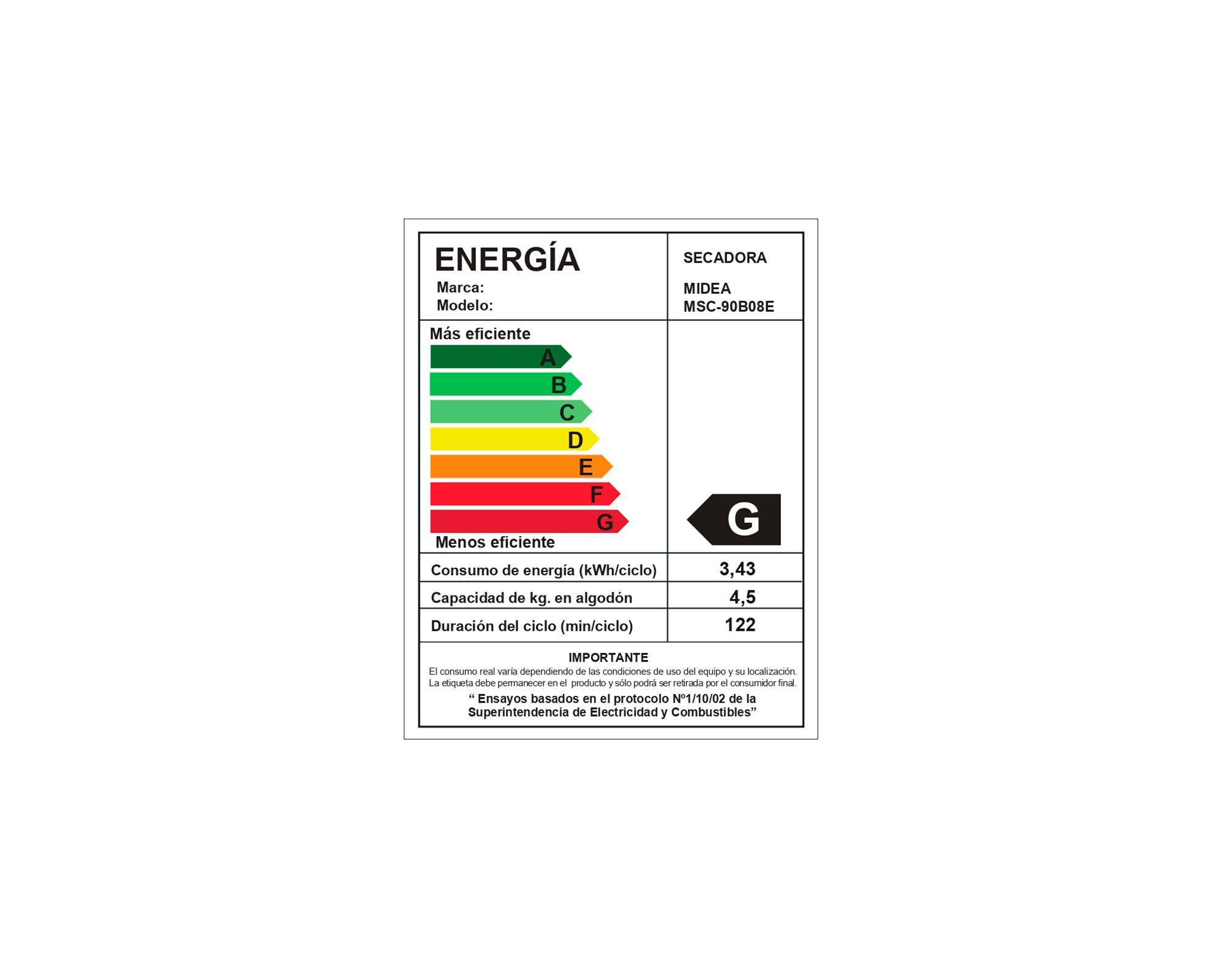 Secadora carga frontal 9 kg MSC-90B08E blanco-6