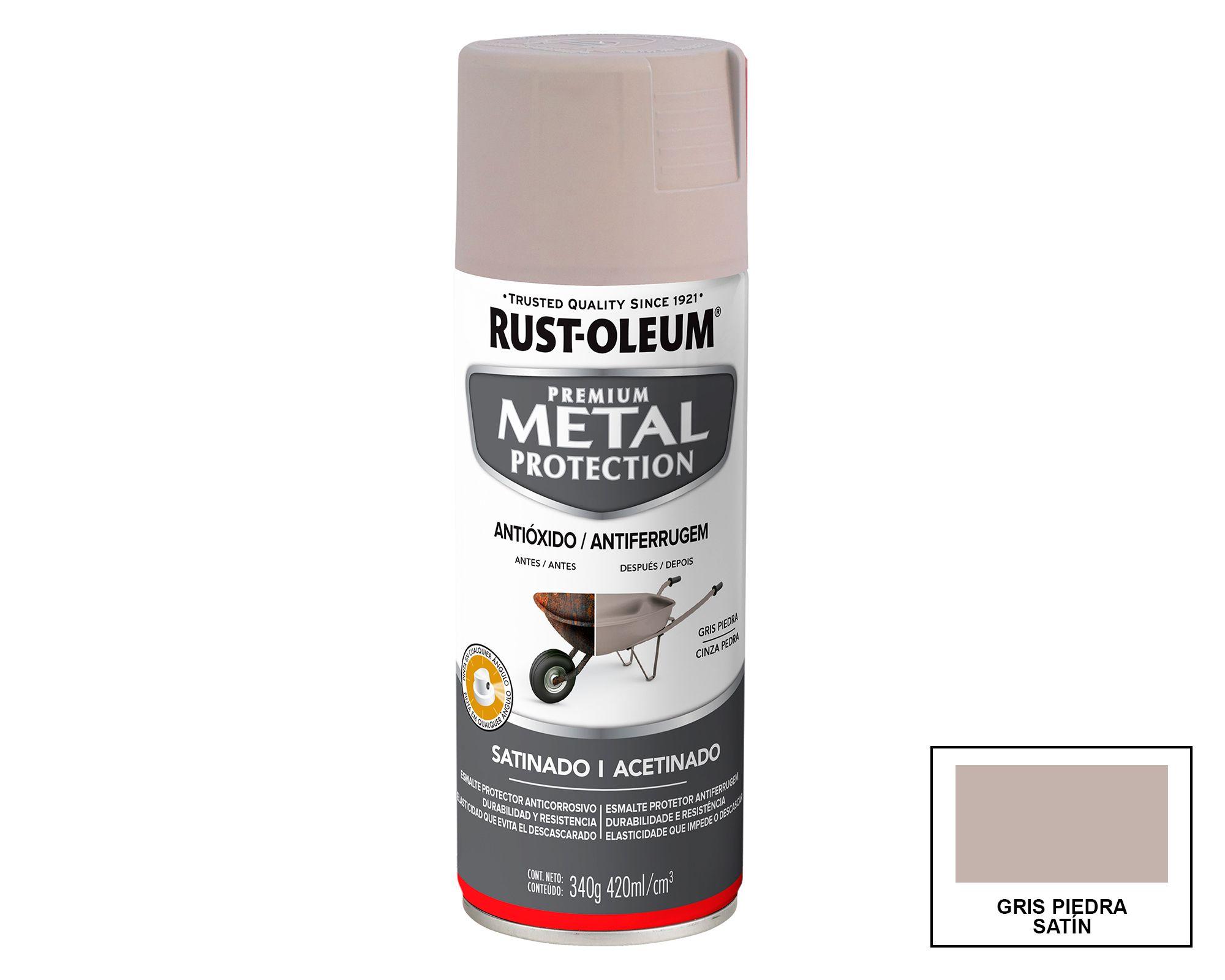 Spray anticorrosivo 340 g Metal Protection gris piedra satín-0