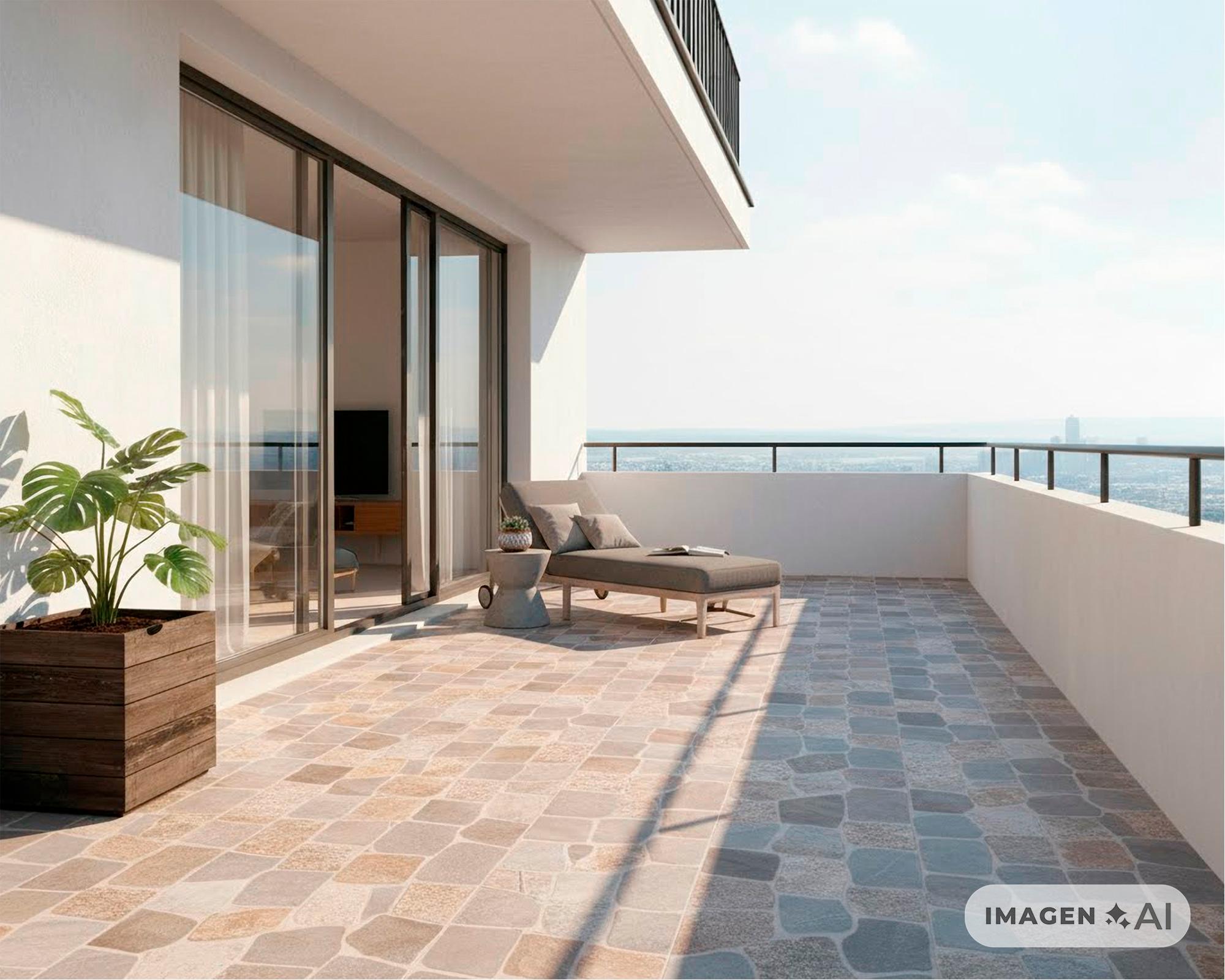 Cerámica piso 45x45 cm Laja gris 2,23 m2-3