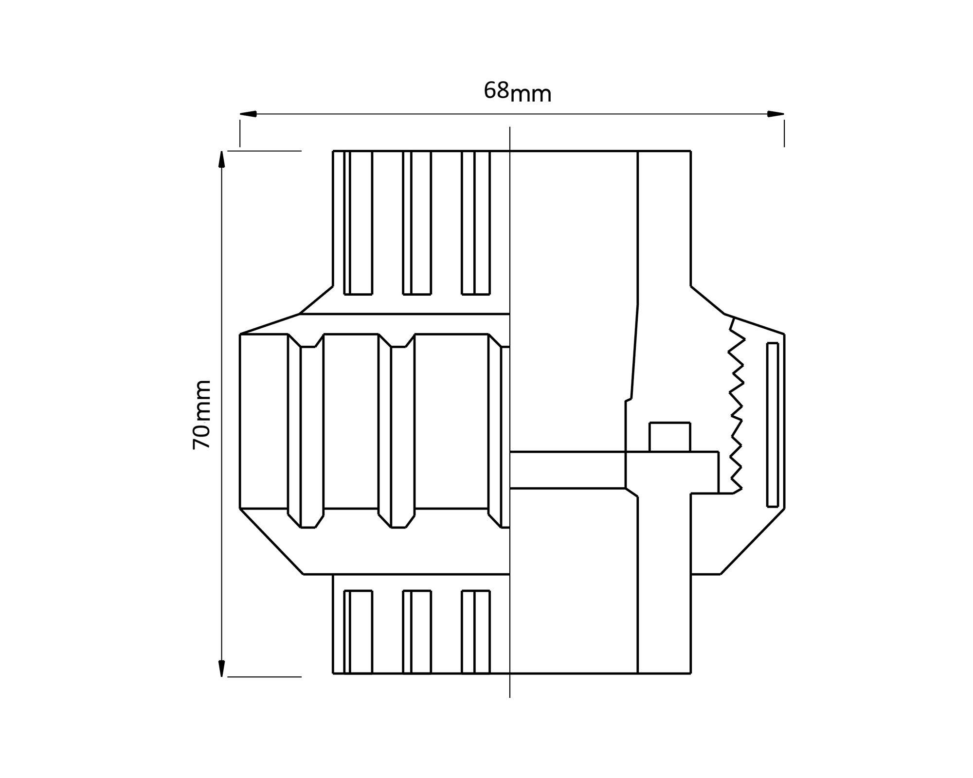 Unión Americana hidráulica para cementar 40 mm celeste-2