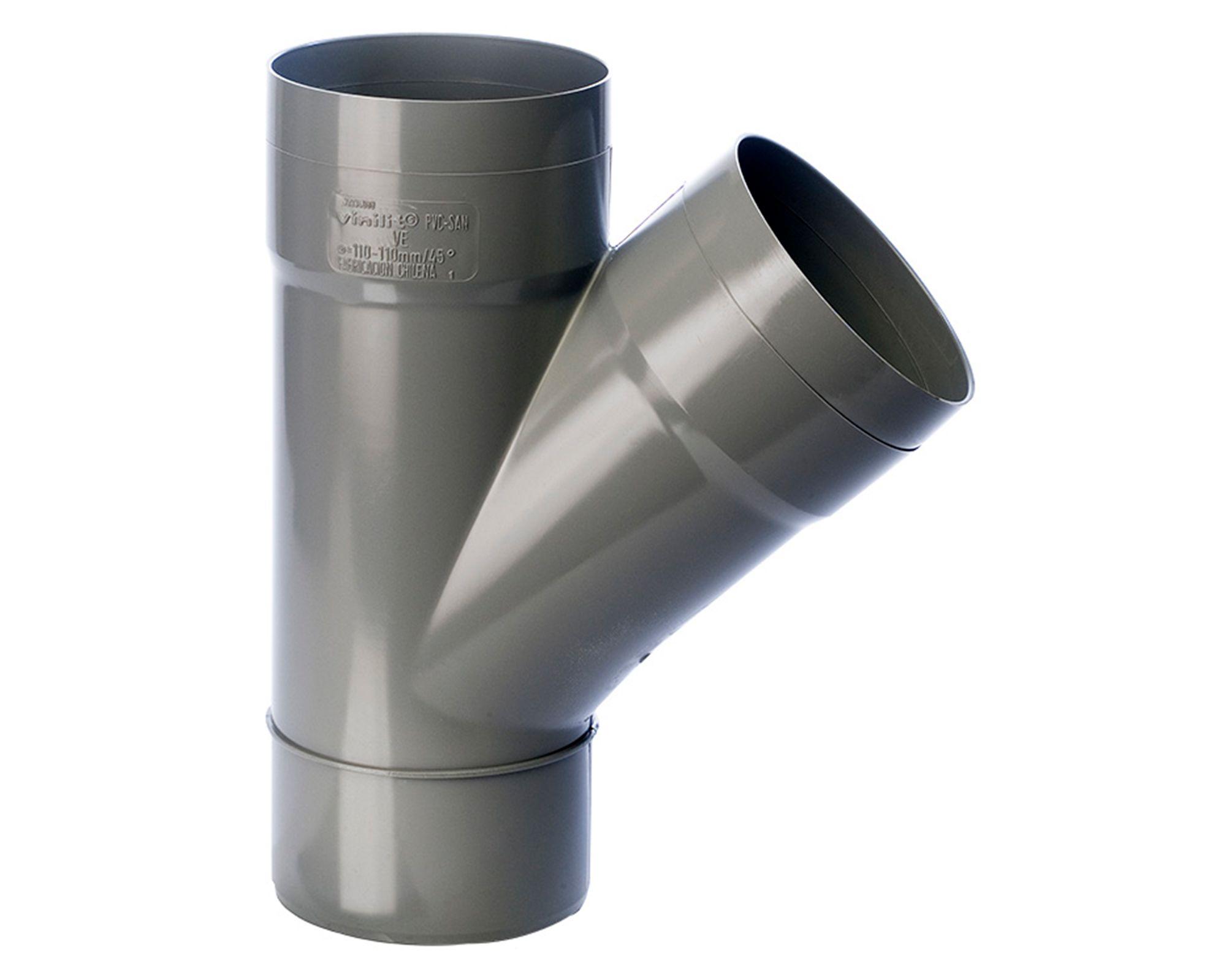 Vee sanitario PVC 110x75 mm gris-0