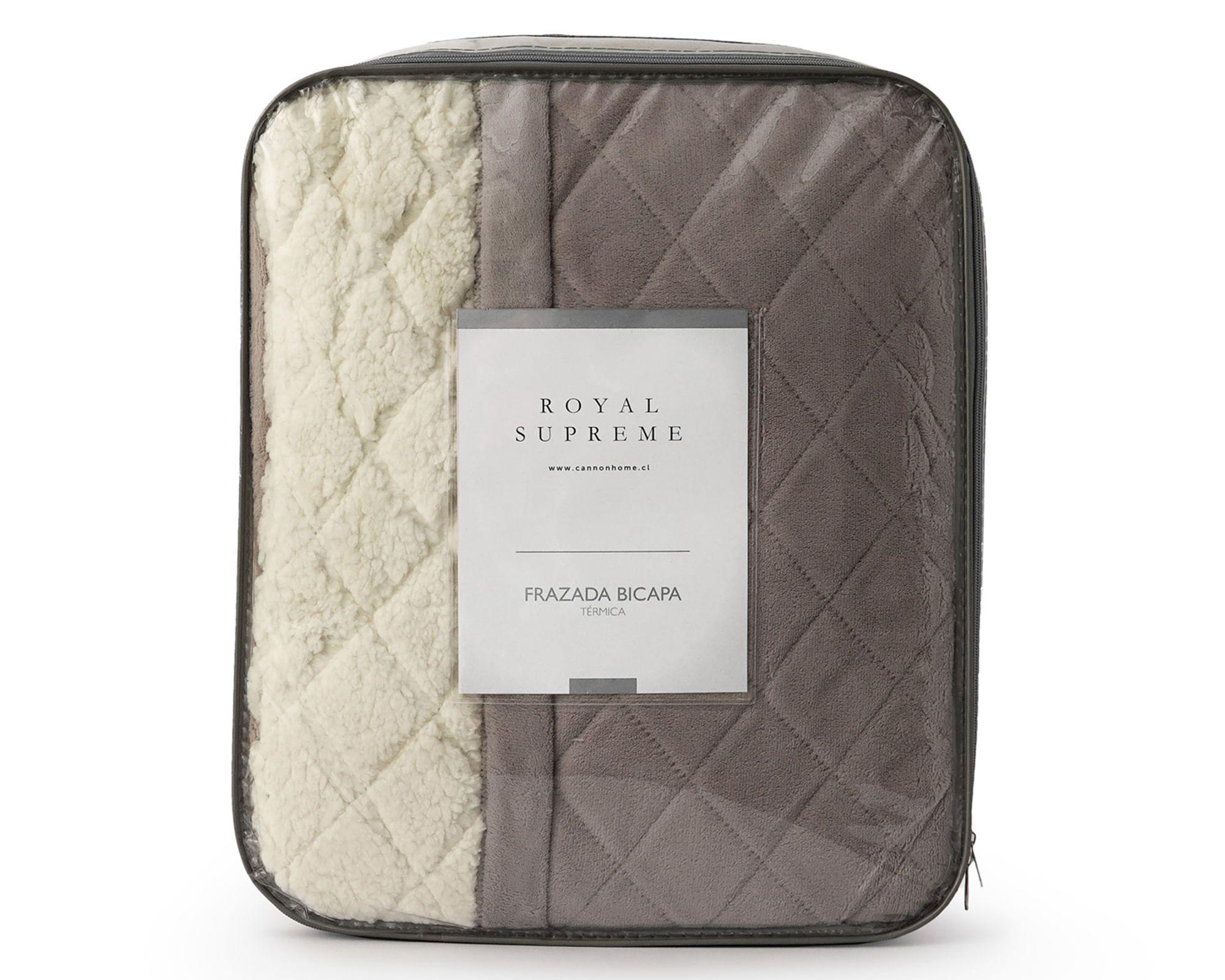 Frazada 2 plazas bicapa térmica Taupe-2