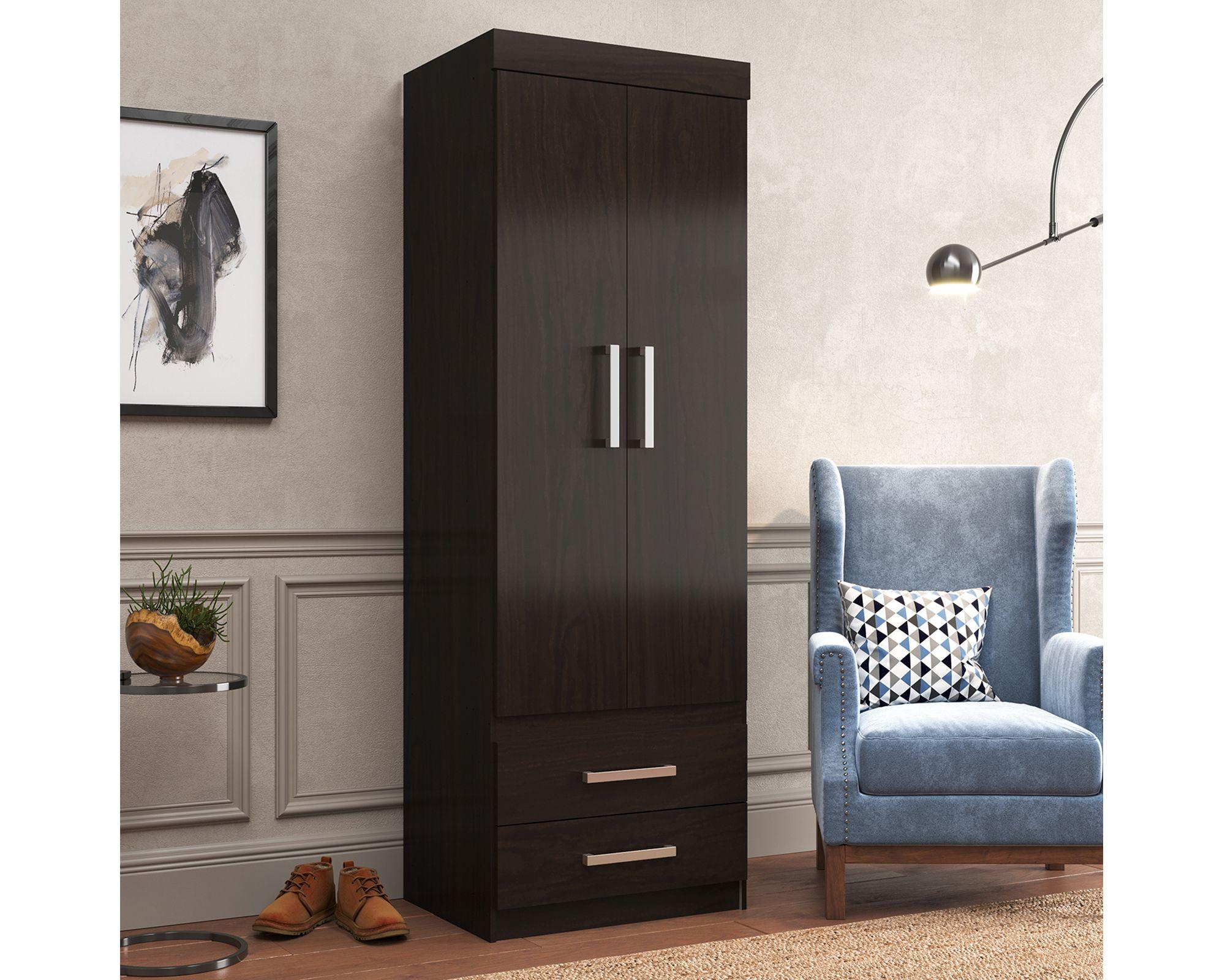 Closet 2 puertas 2 cajones GR2200 Tabaco-4
