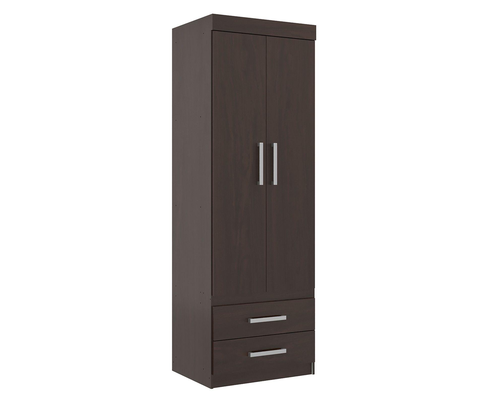 Closet 2 puertas 2 cajones GR2200 Tabaco-2