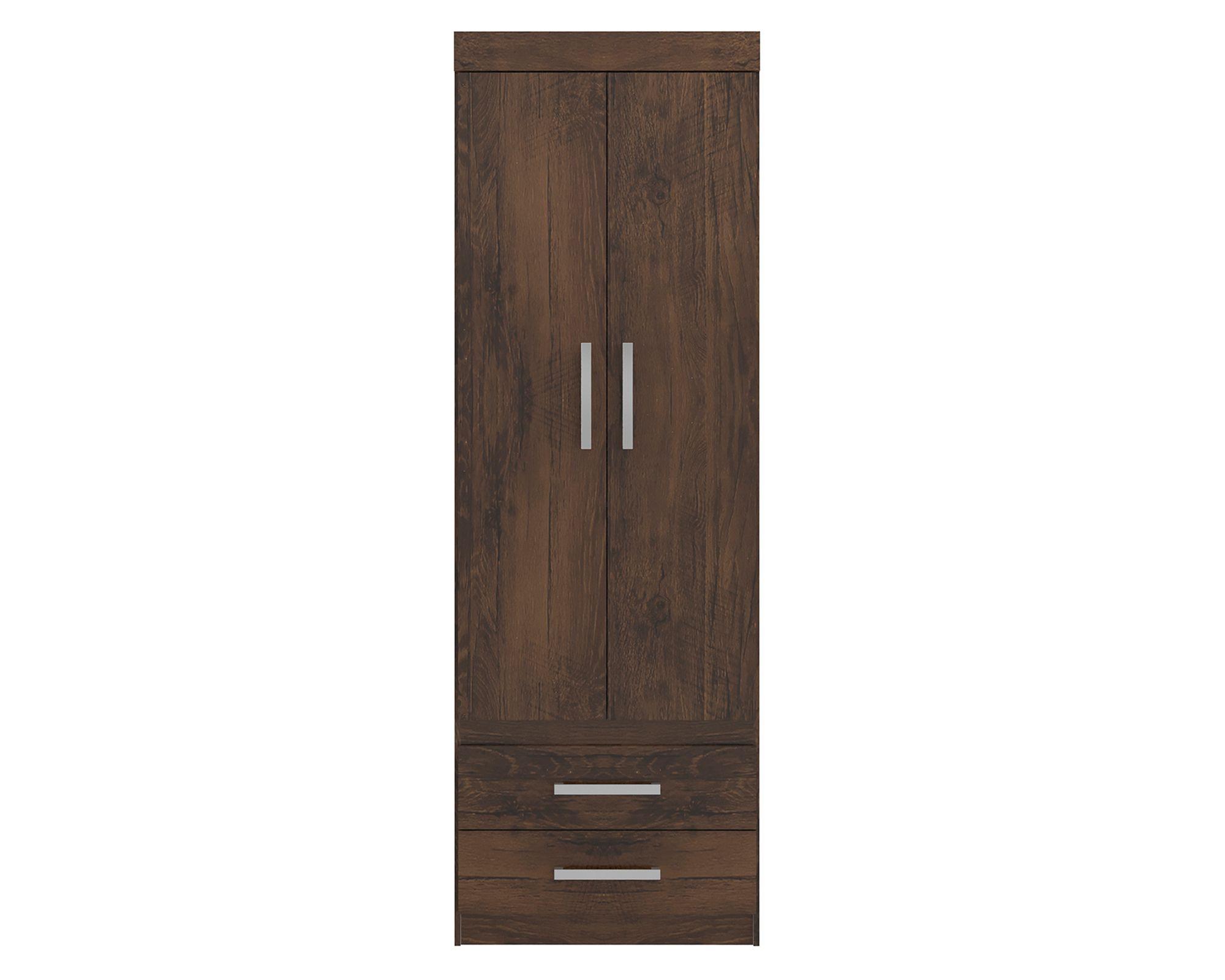 Closet 2 puertas 2 cajones GR2200 Cacau-0
