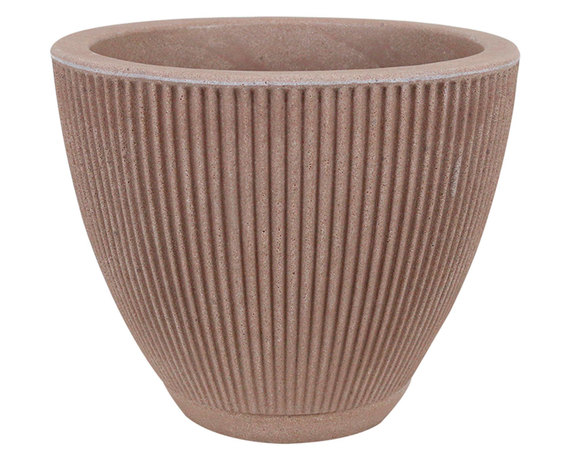 Maceta vaso 35x42 cm Antique castaño-0