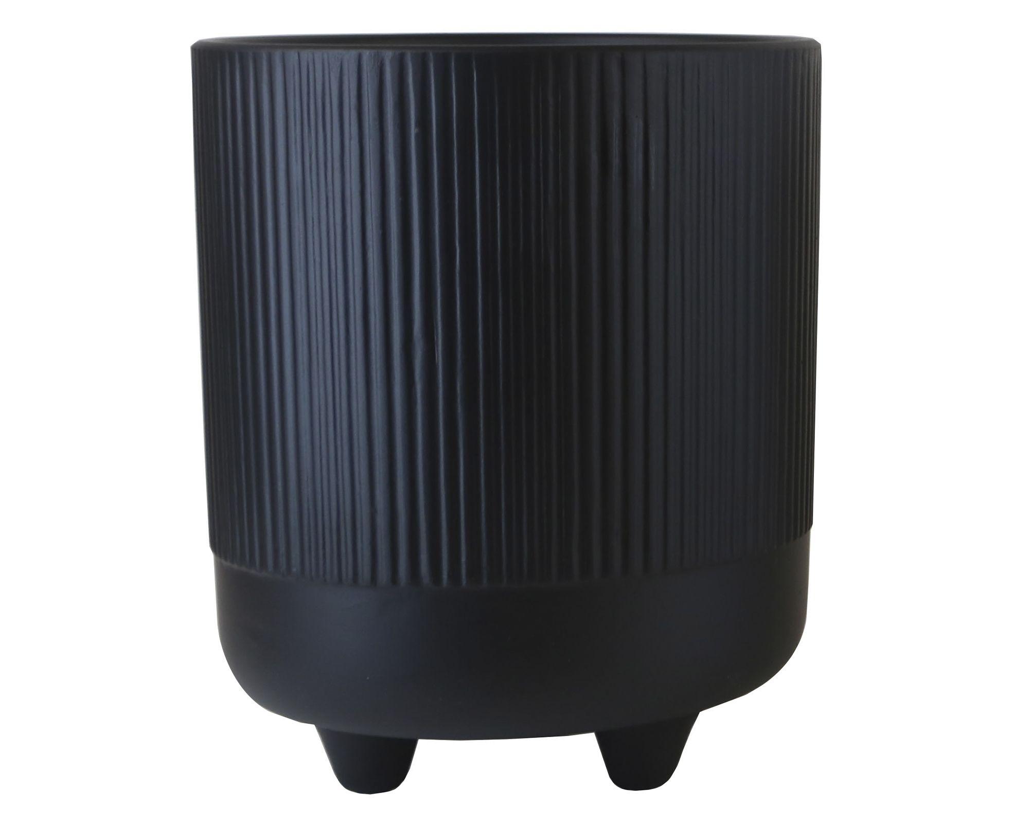 Maceta 18 cm cerámica Taylor negro-0