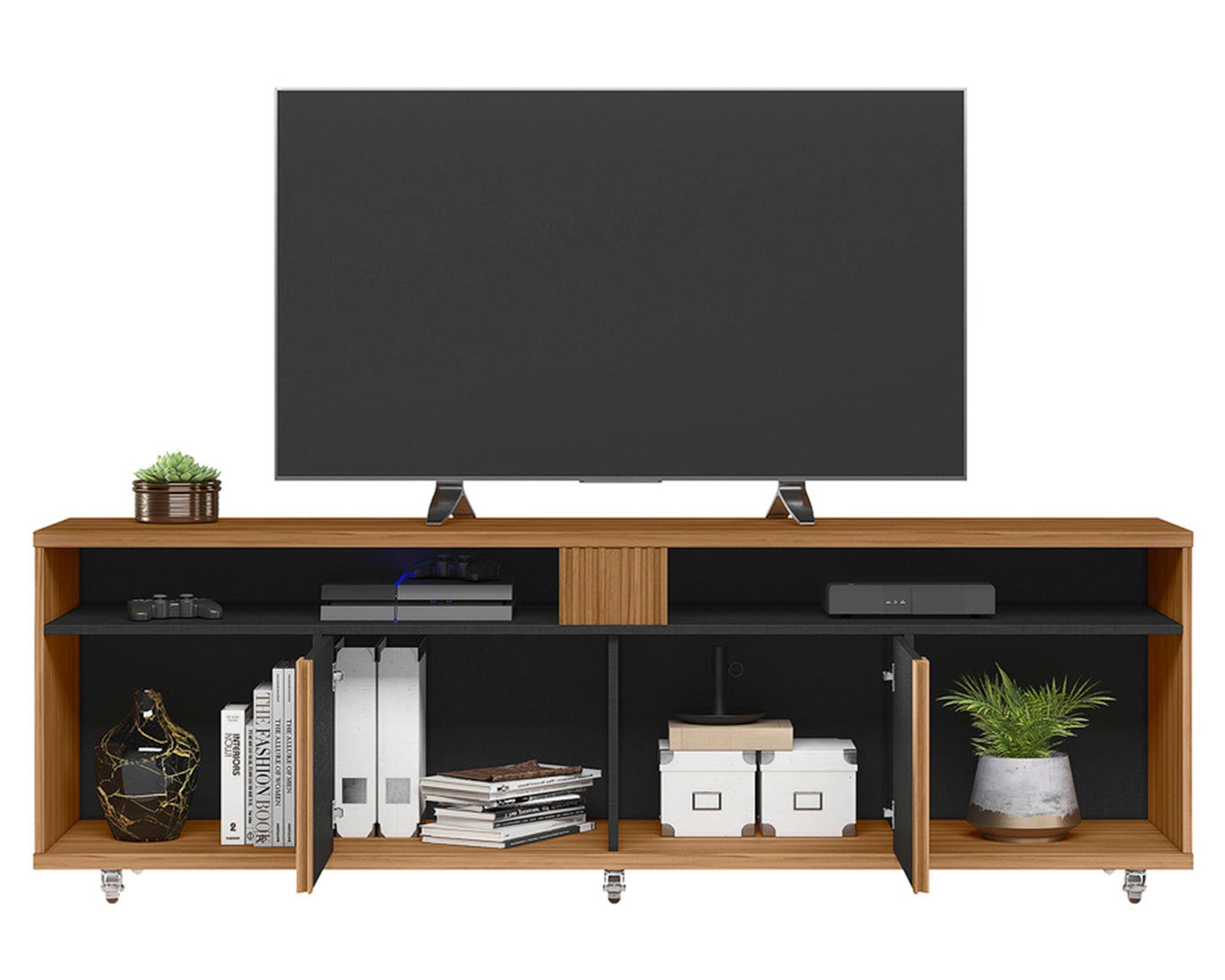 Rack TV 60" Freijo negro/café-7