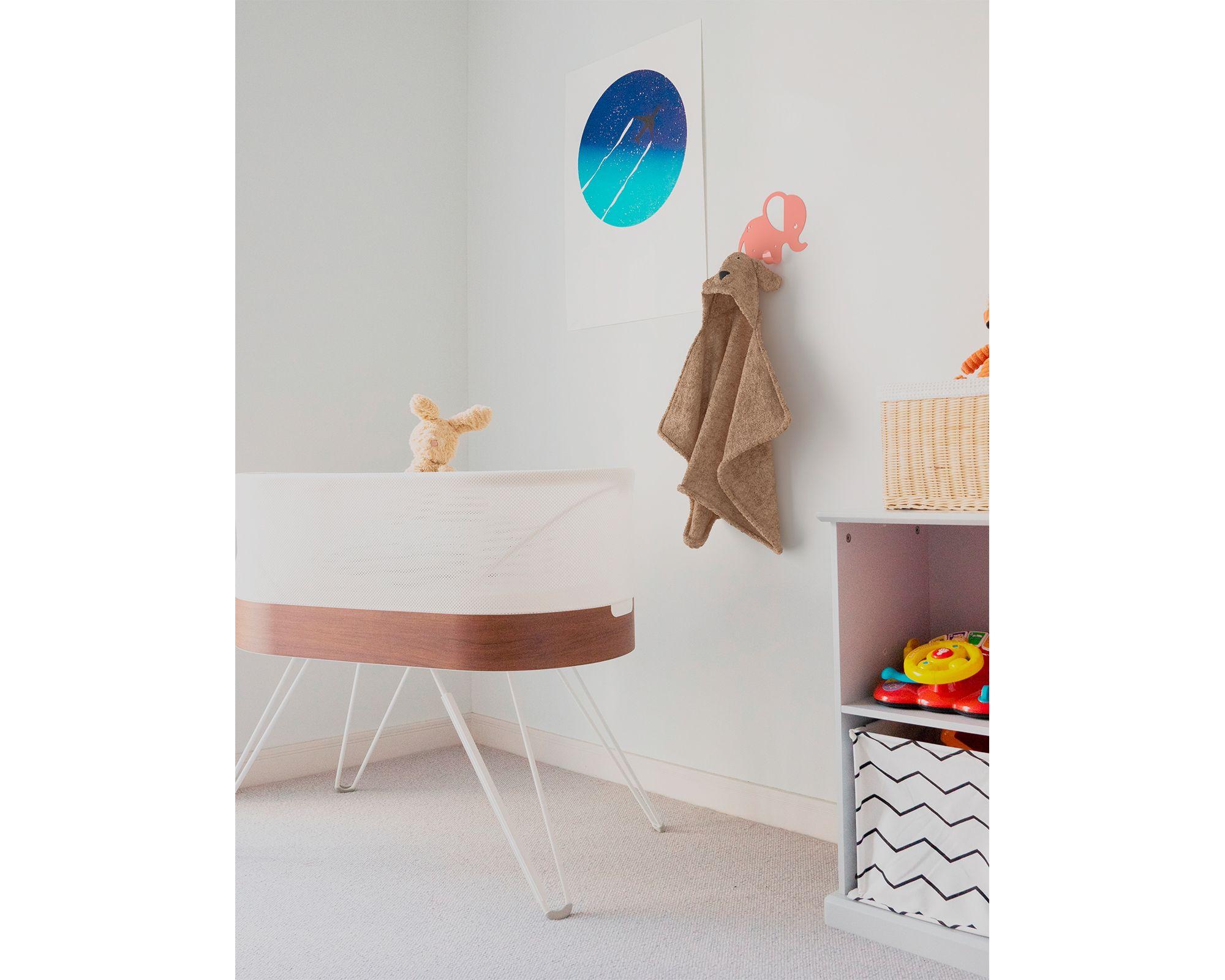 Percha 2 ganchos Zoo Elefante rosado-1