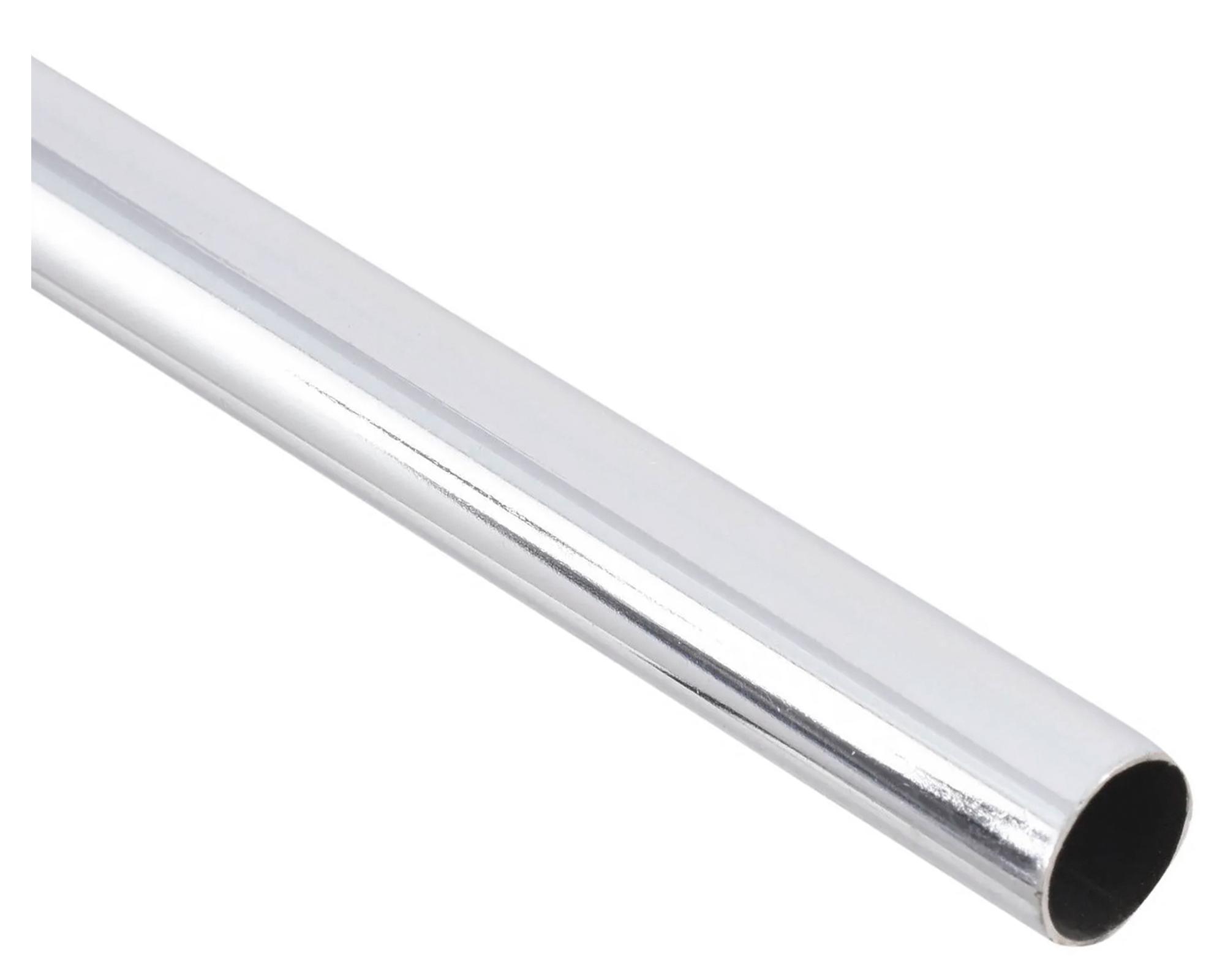 Barra cortina lisa fierro 12 mm x 1 m cromo-0