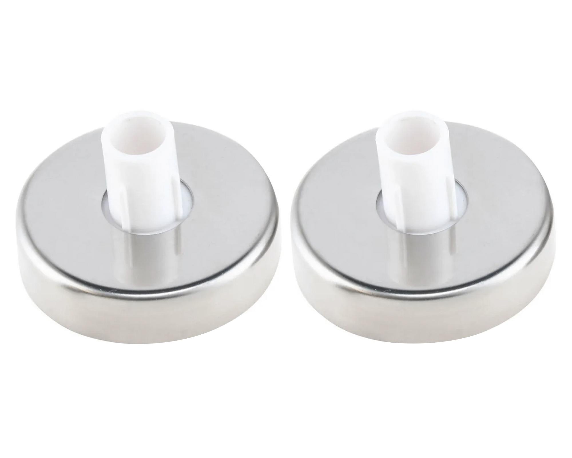 Set flanche con tapa 19 mm inox 2 un.-0