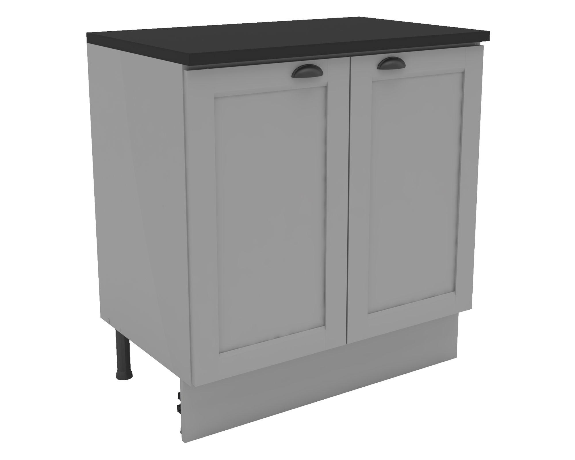 Mueble base cocina 80 cm Premier gris-1