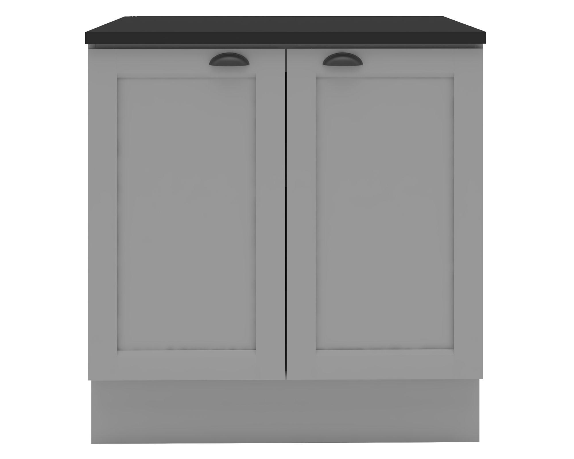 Mueble base cocina 80 cm Premier gris-0