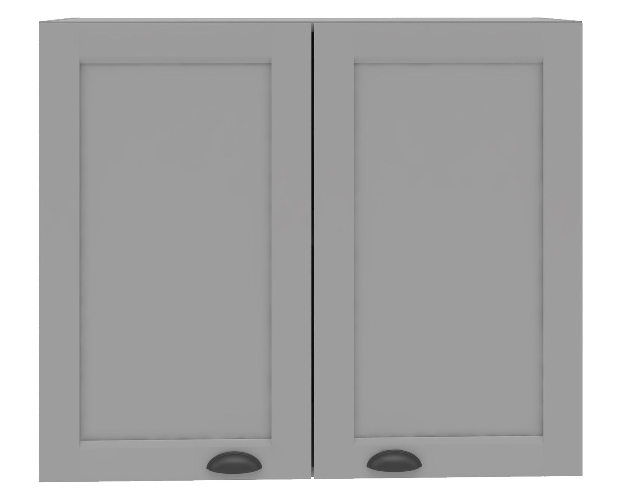 Mueble cocina mural 80 cm 2 puertas Premier gris-0