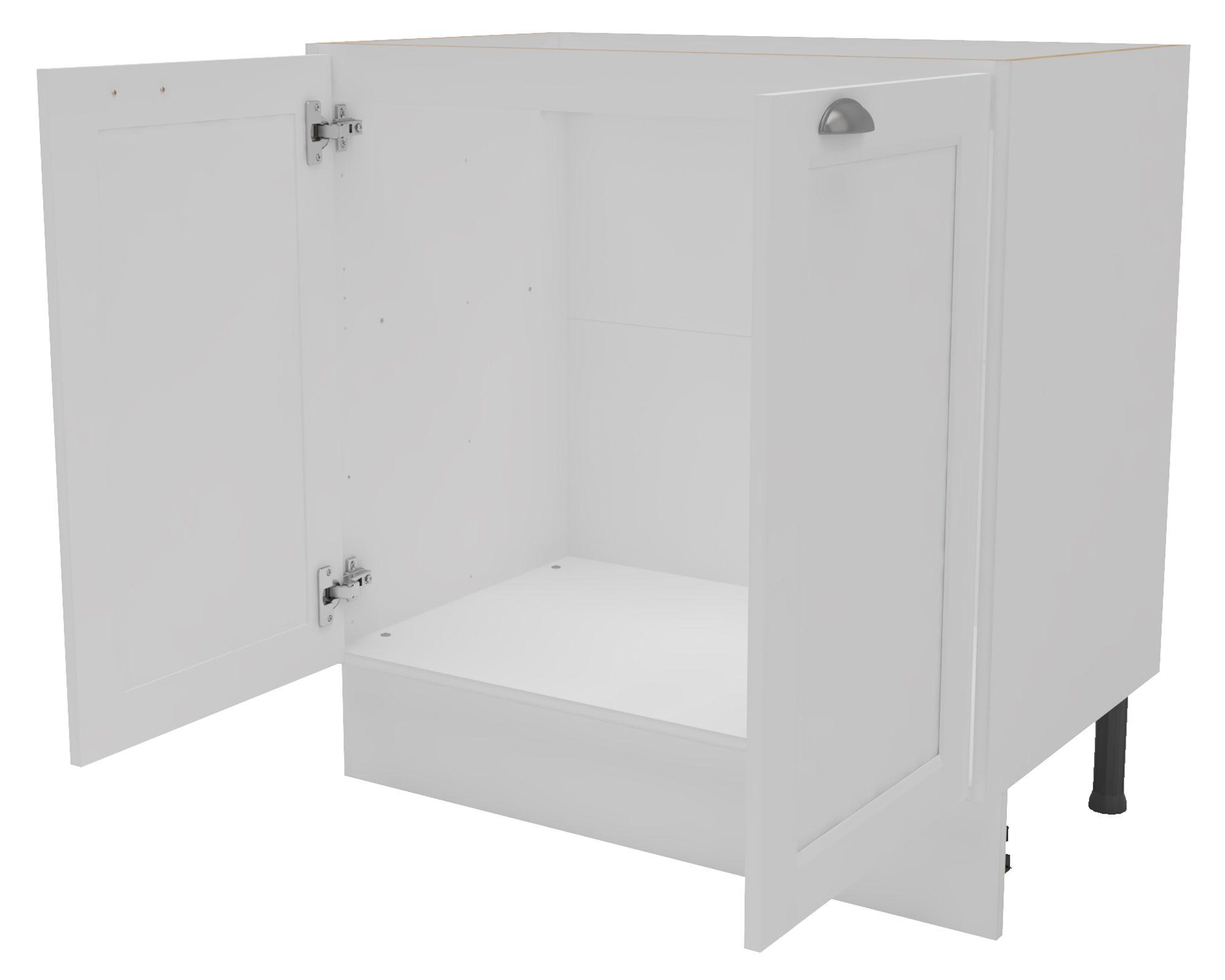 Mueble base cocina 80 cm 2 puertas Premier blanco-2