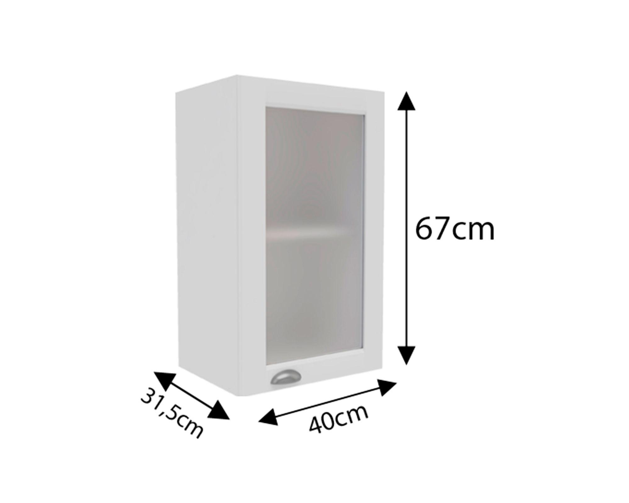 Mueble cocina mural 40 cm 1 puerta Premier blanco-3