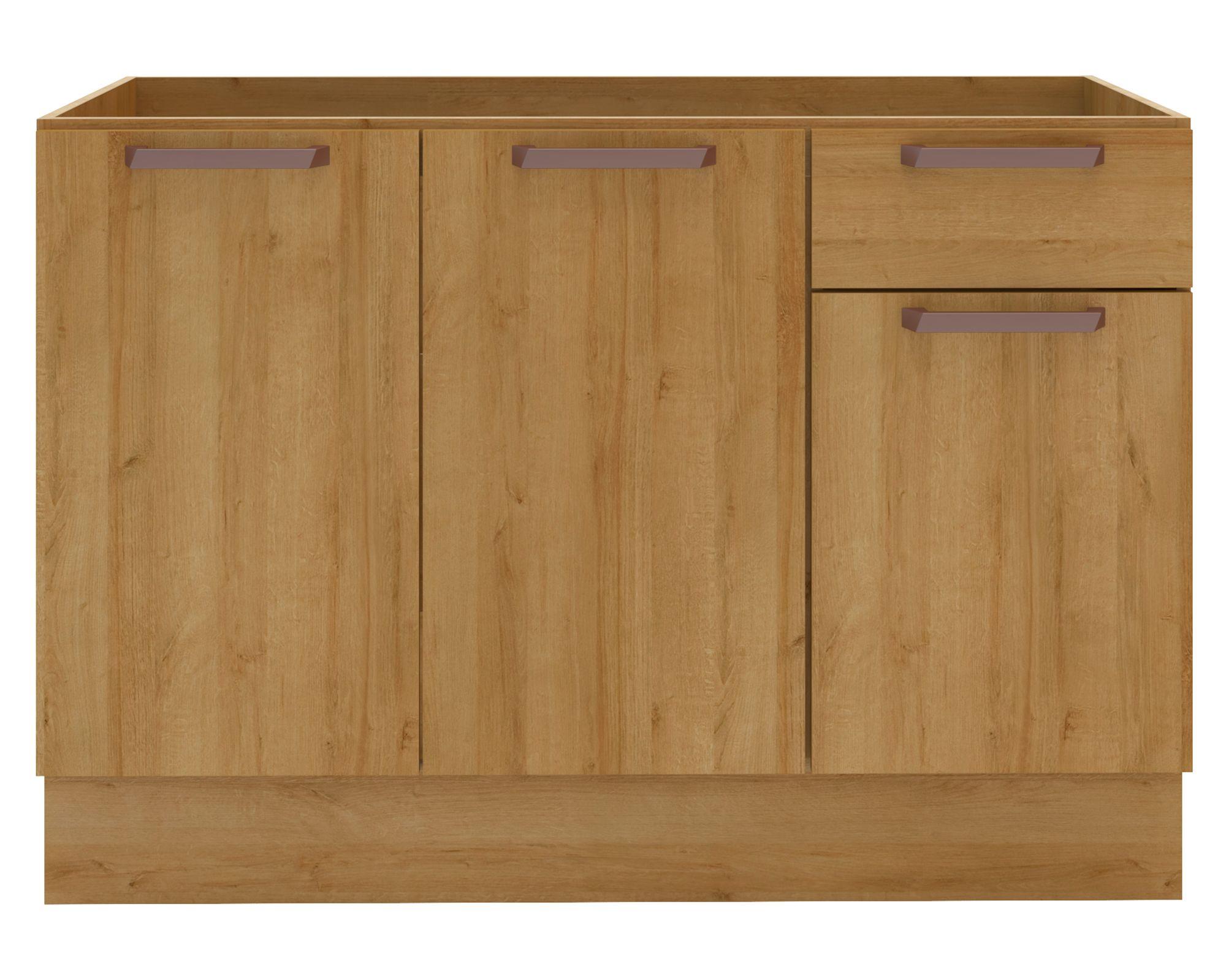 Mueble base cocina 120 cm 3 puertas 1 cajón Minerva Riviera-0