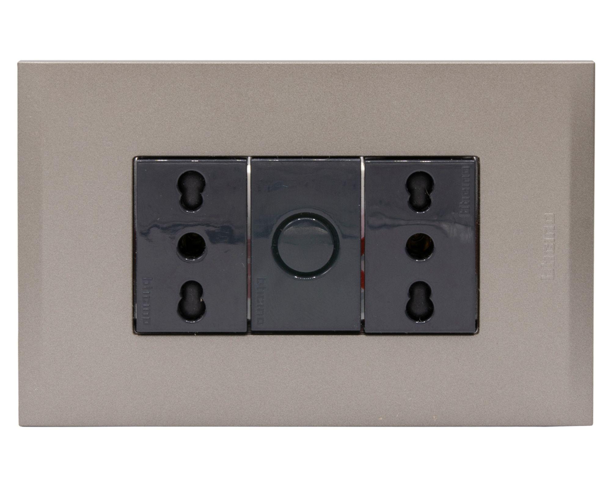 Toma doble 10-16A Terra Nobile café-0