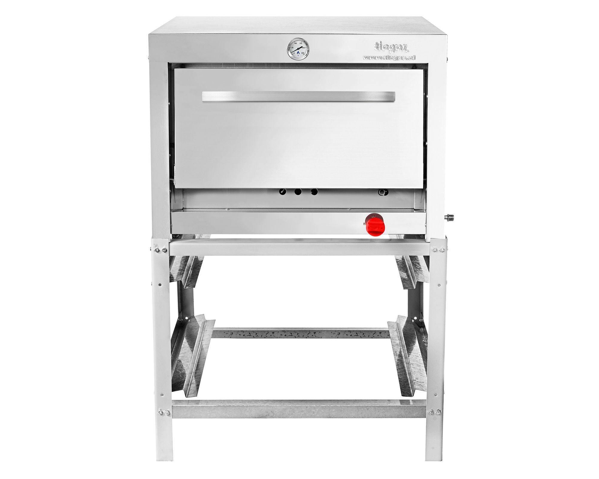 Horno 1 cámara inox. semi industrial 58x65 gas licuado-0