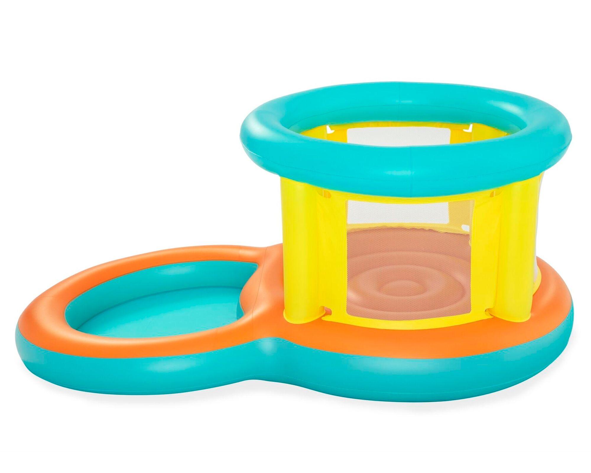 Saltador + piscina infantil 239x142x102 cm-1