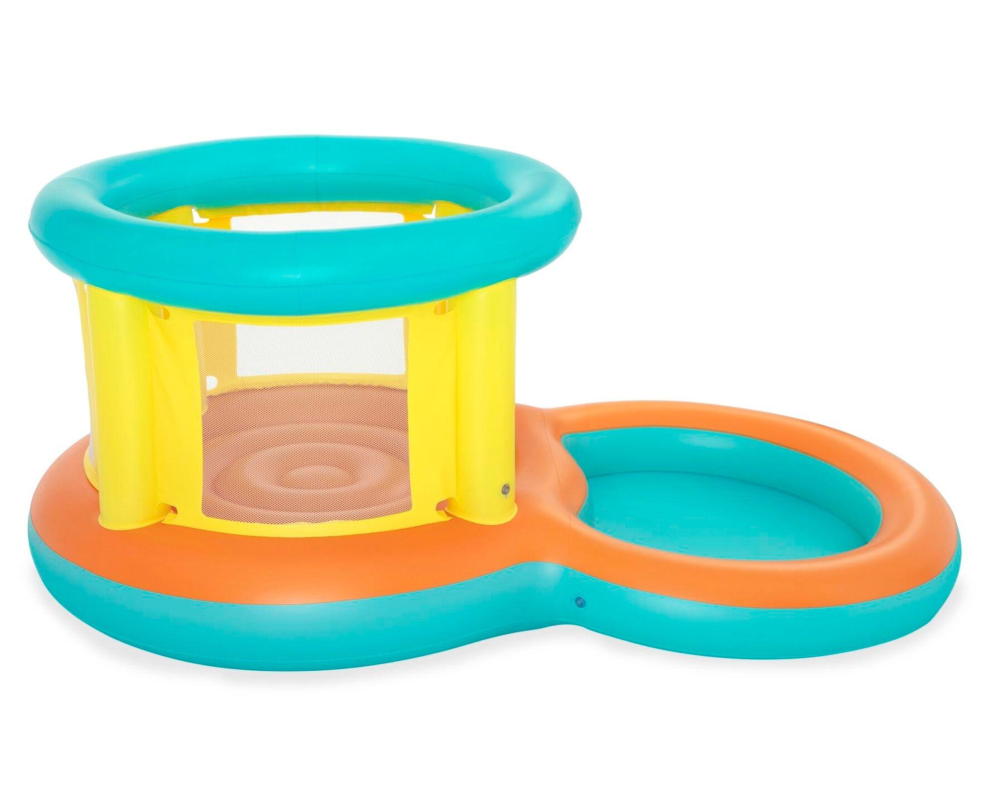 Saltador + piscina infantil 239x142x102 cm-0