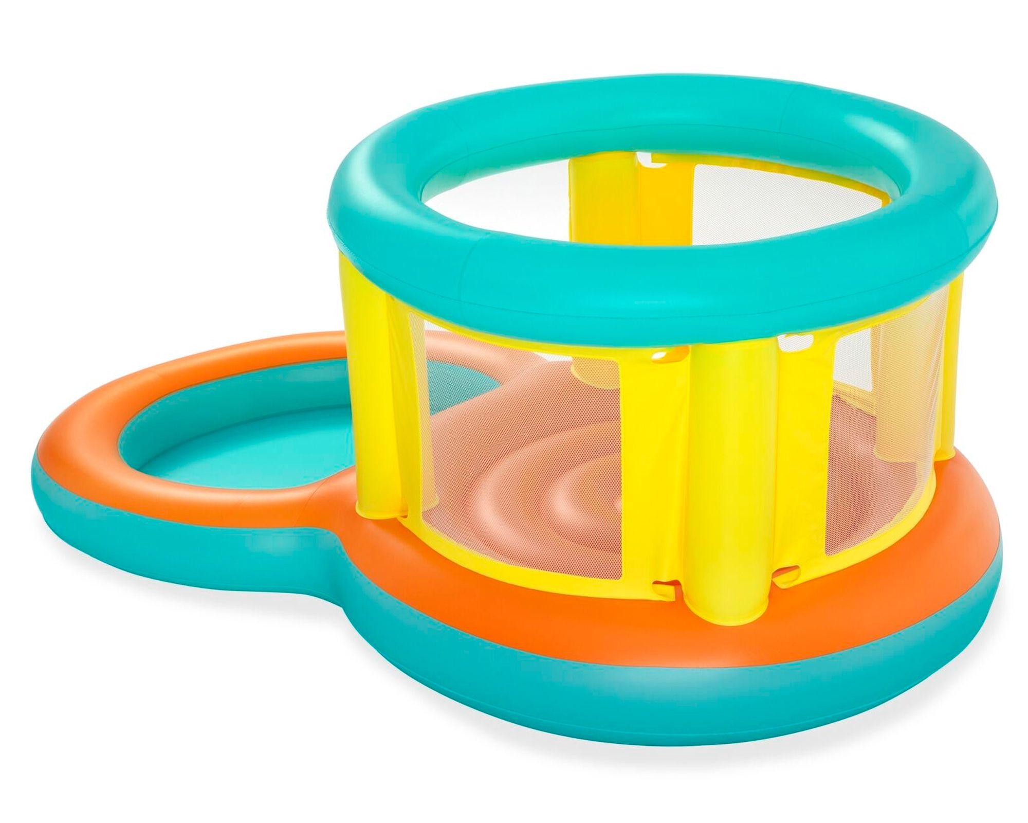 Saltador + piscina infantil 239x142x102 cm-2