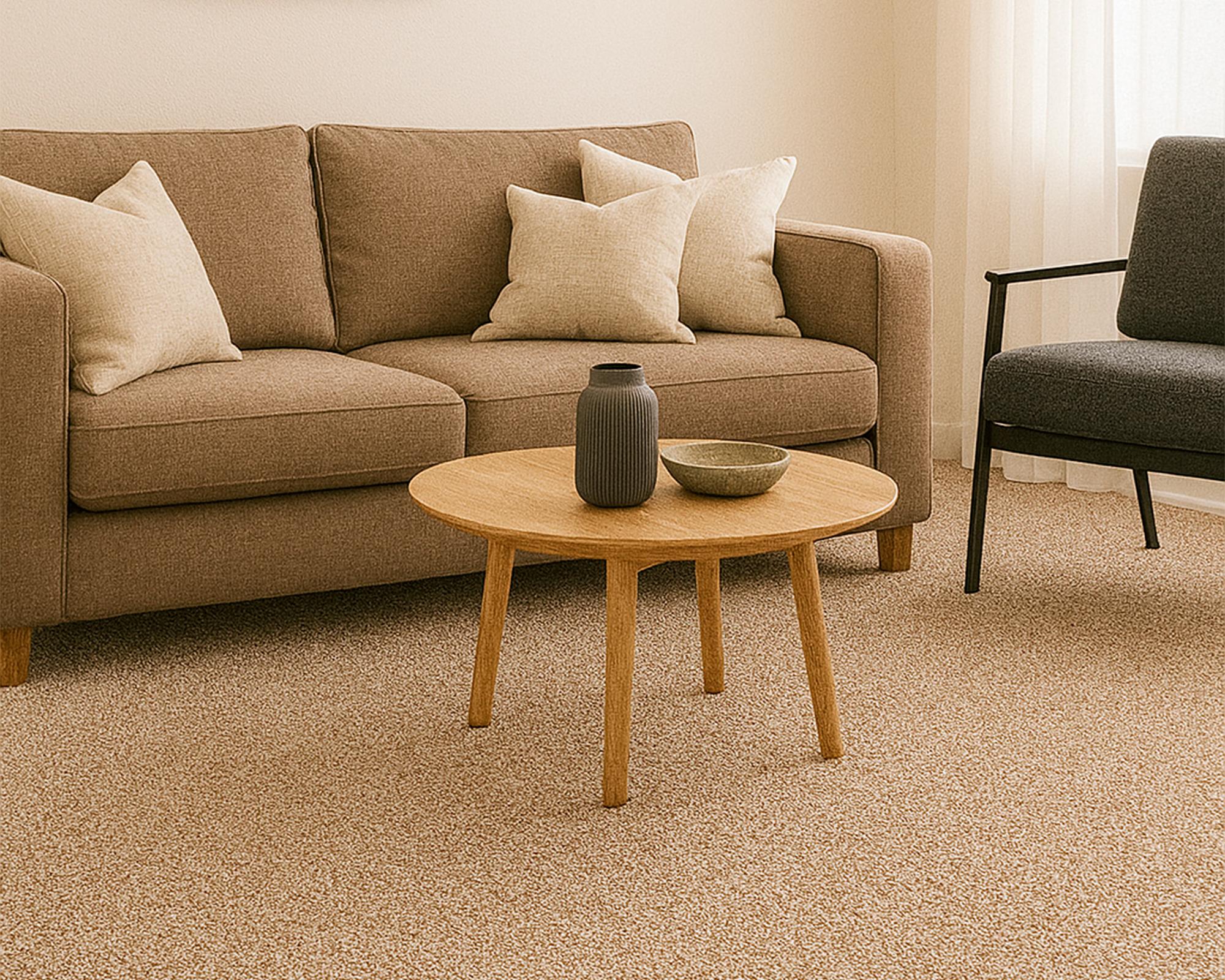 Alfombra por m2 boucle Malibu beige-1