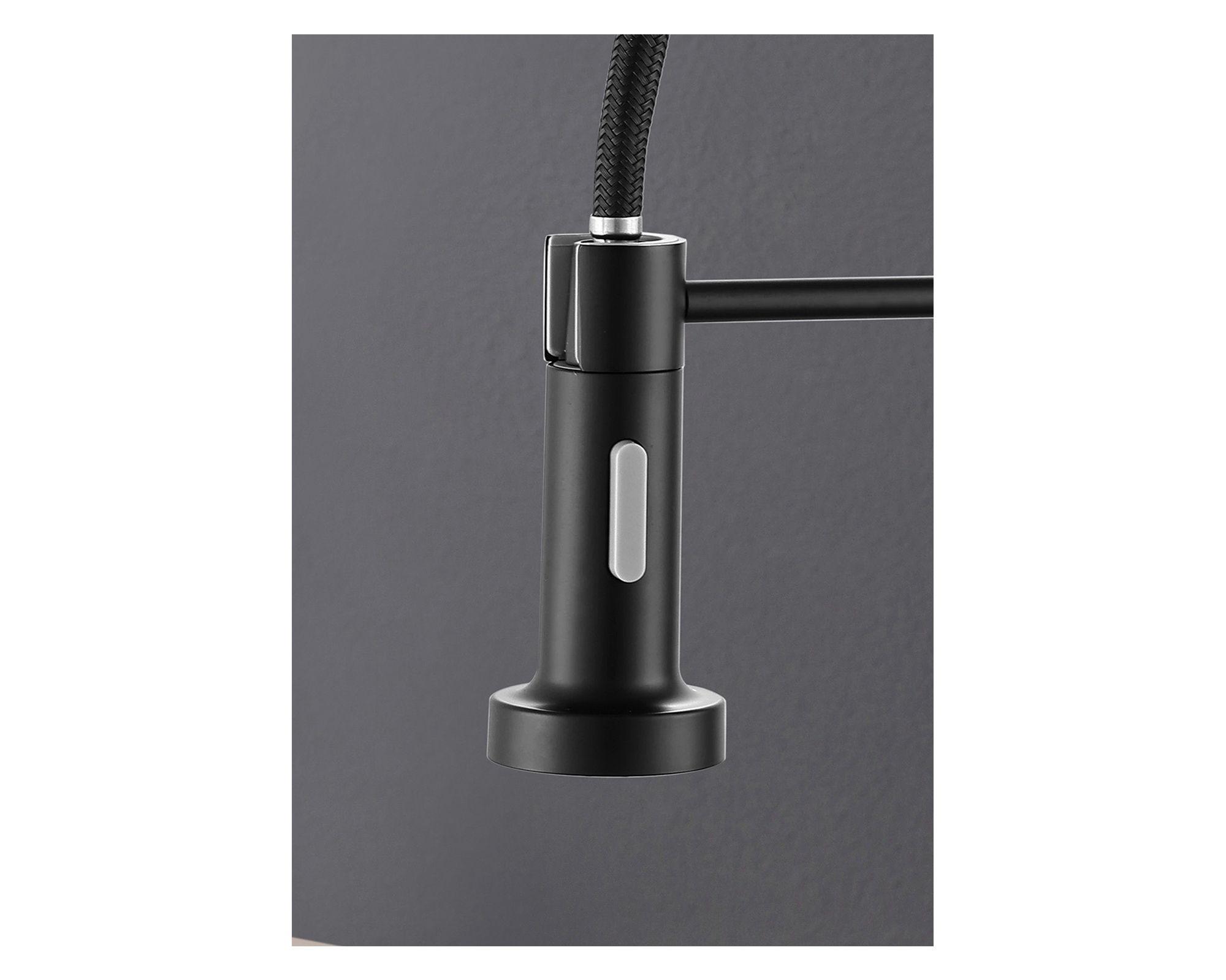 Monomandos lavaplatos Gourmet negro mate-1