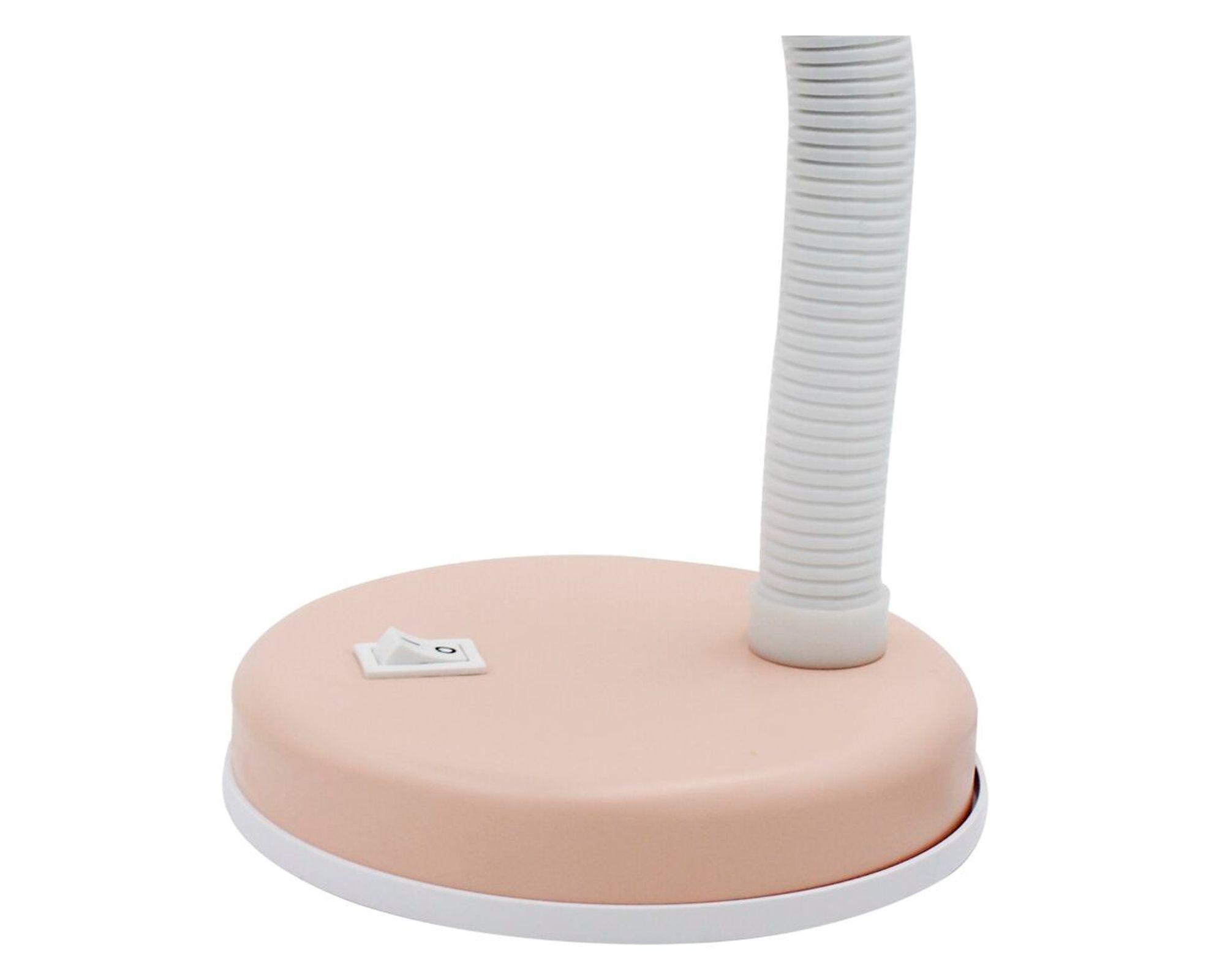 Lámpara de escritorio 40W E27 1L Flexible rosa-2