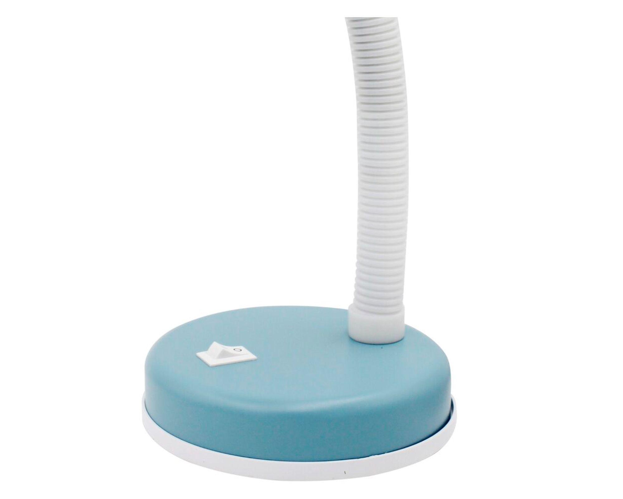 Lámpara de escritorio 40W E27 1L Flexible azul claro-2