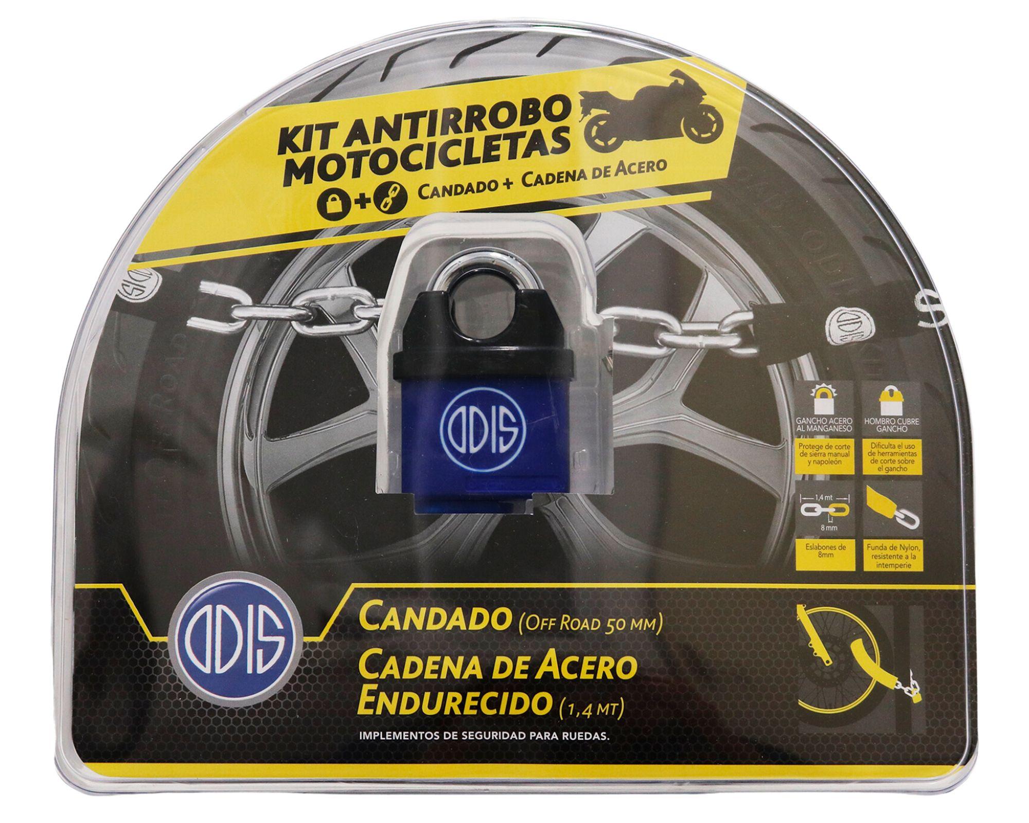 Set moto Off road candado 50 + cadena 1.1 m-2