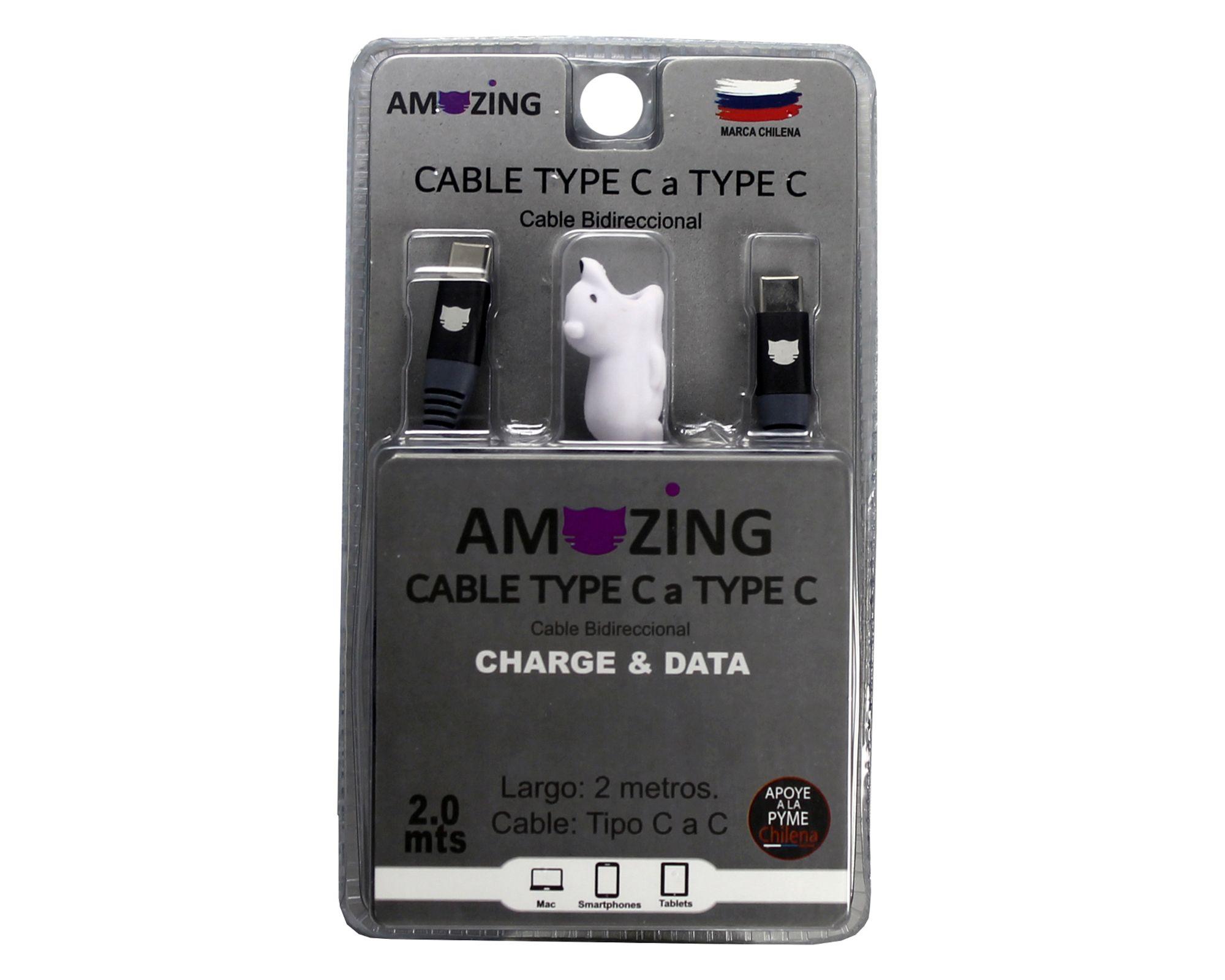 Cable Tipo C a Tipo C 2 m gris-1