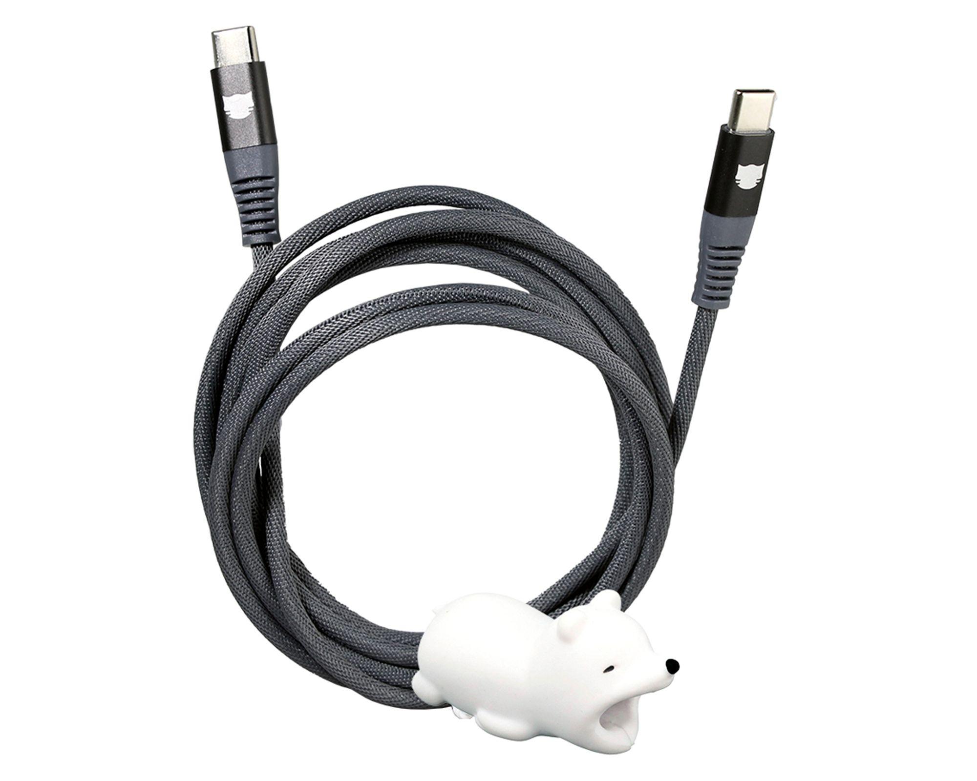 Cable Tipo C a Tipo C 2 m gris-0