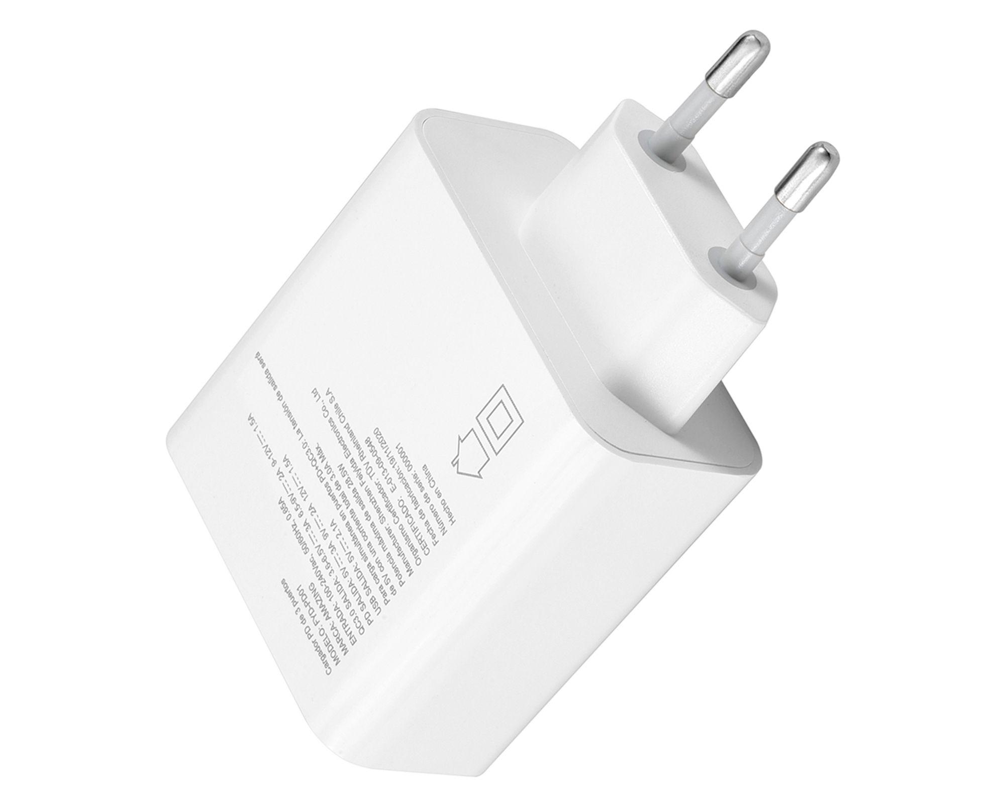 Cargador certificado de carga rápida Tipo C blanco-4