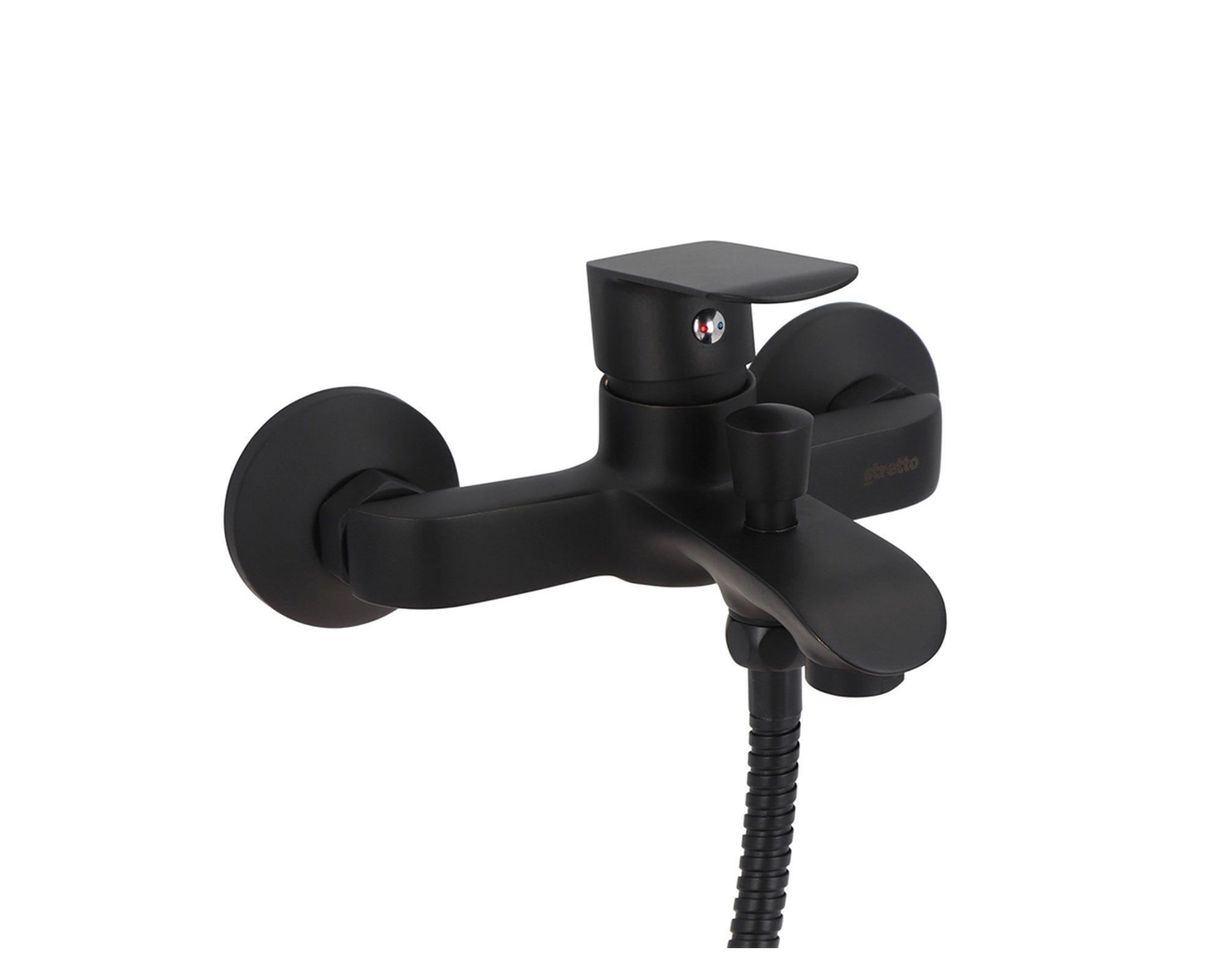 Monomando tina ducha Priego negro mate-1