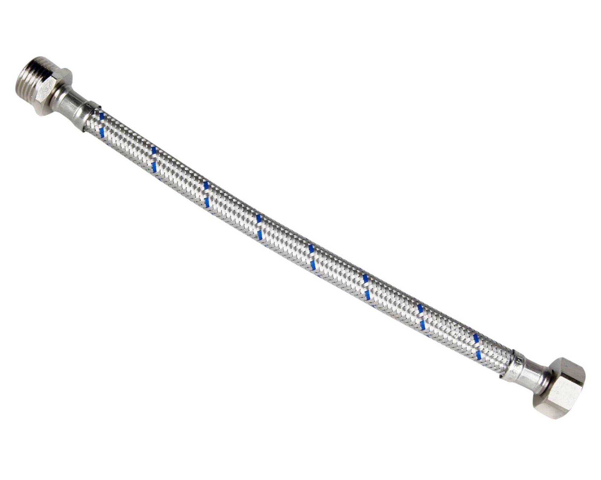 Flexible agua metálico He-Hi 1/2'' 30 cm-0